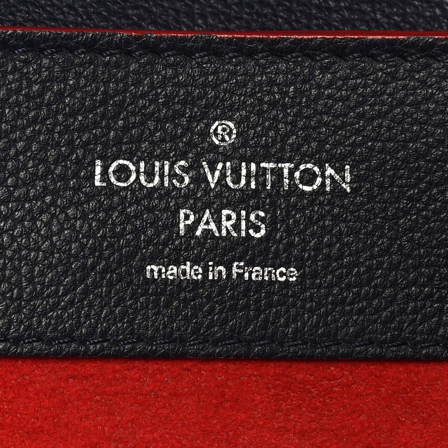 Soft Calfskin Lockme Backpack Marine Rouge