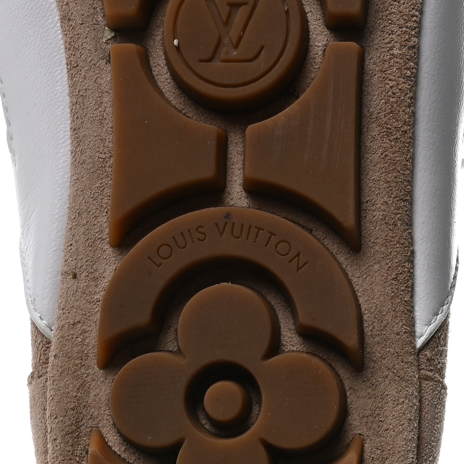 Suede Calfskin LV Sneakerina 37.5 Hazelnut Brown