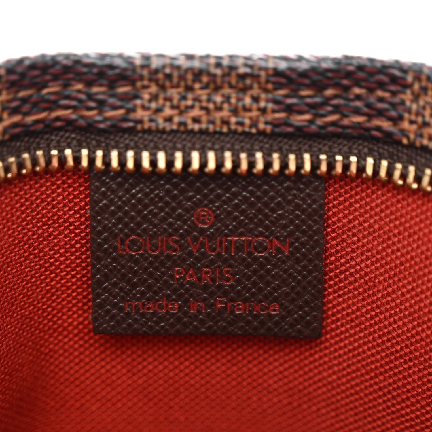 Damier Ebene Trousse Make Up Bag Pochette