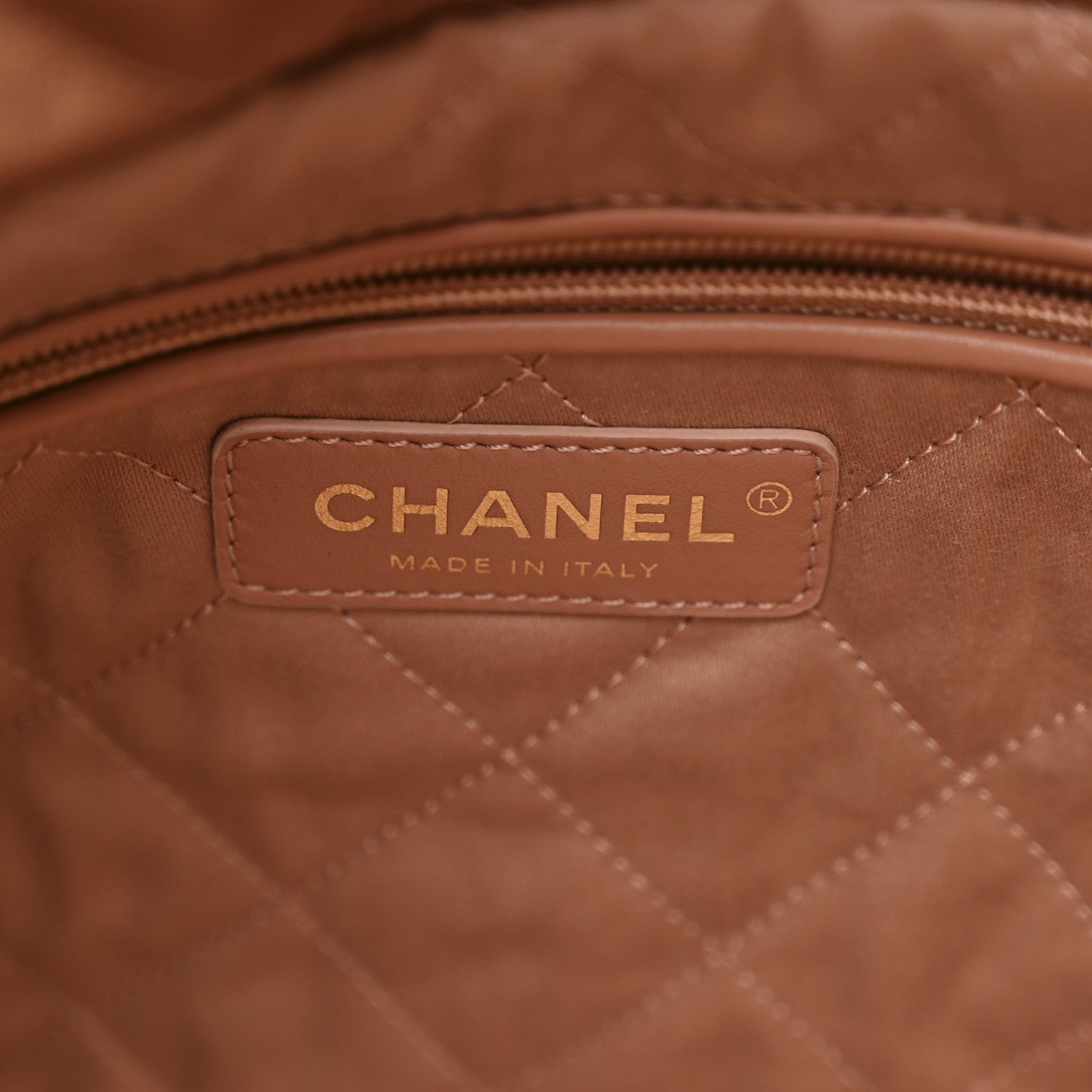 Metallic Calfskin Quilted Small Chanel 22 Pink