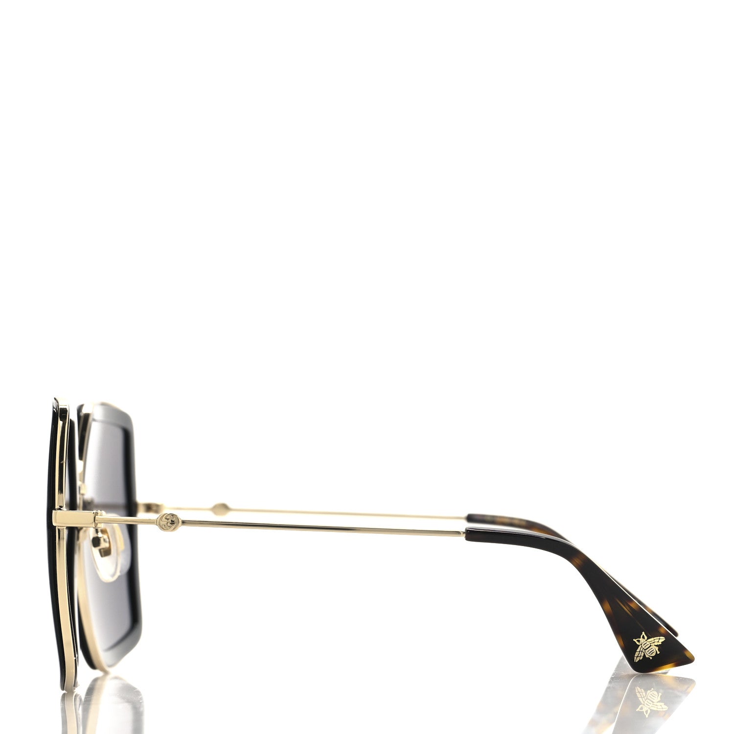 Acetate Oversize Square Frame GG0106S Sunglasses Black