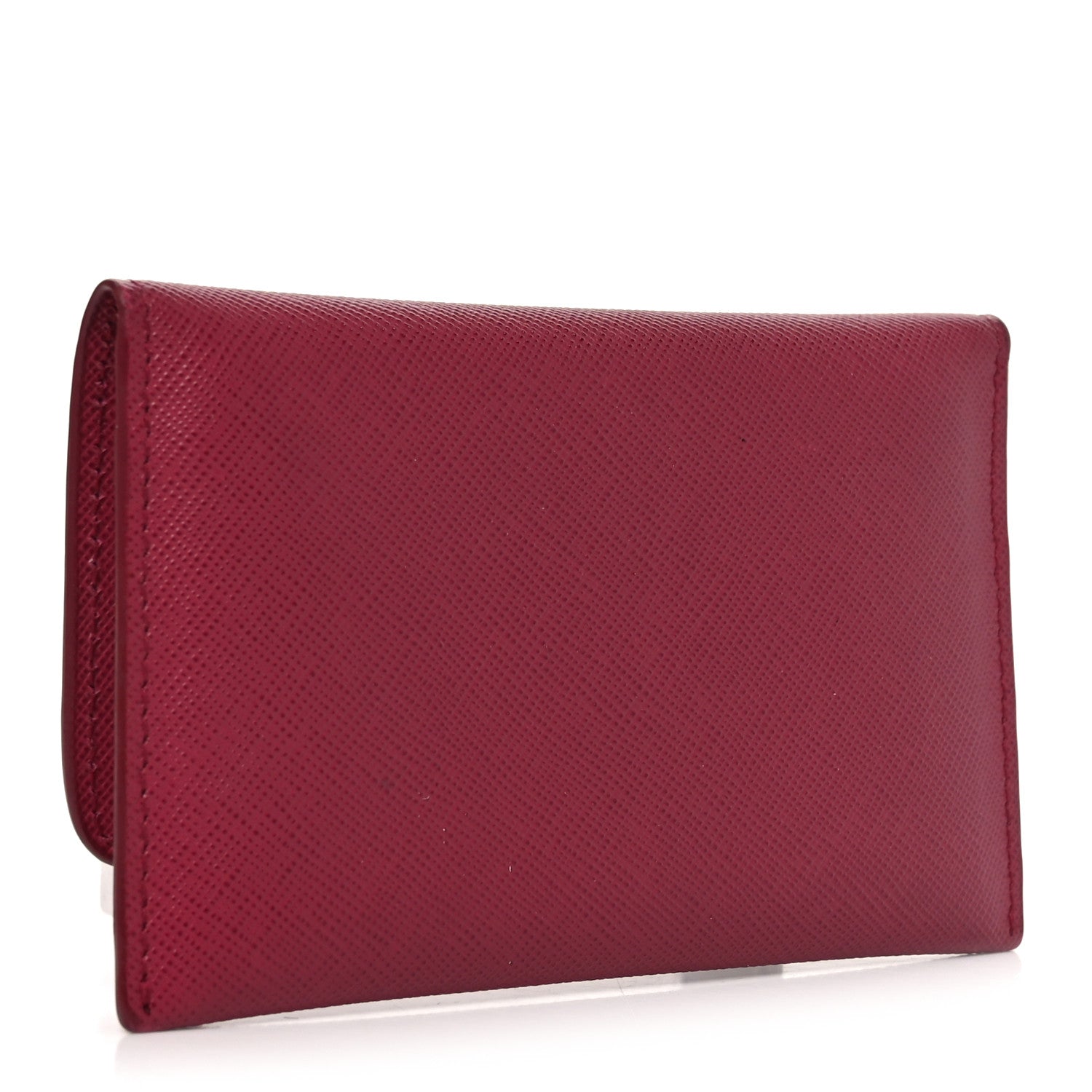 Saffiano Metal Flap Card Holder Ibisco