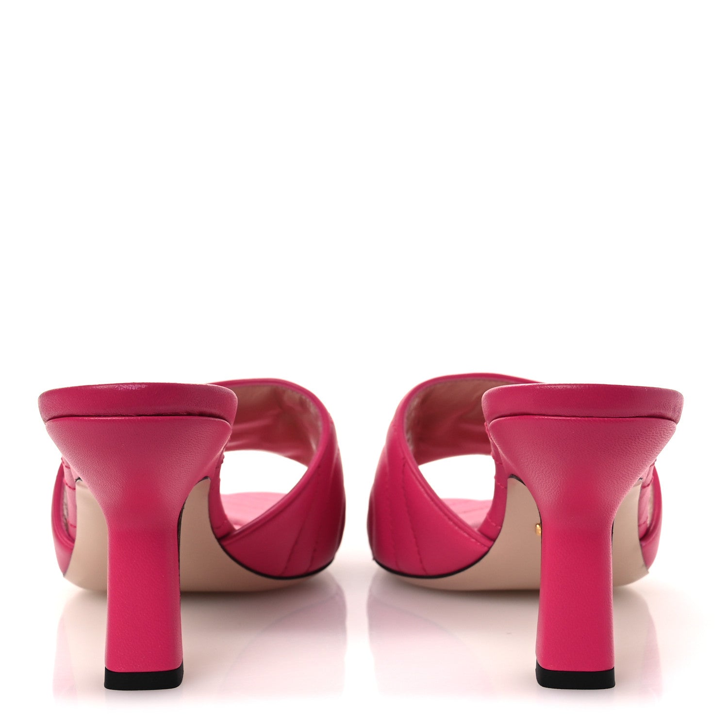 Nappa Matelasse GG Marmont 75mm Slide Sandals 41 Box Pink