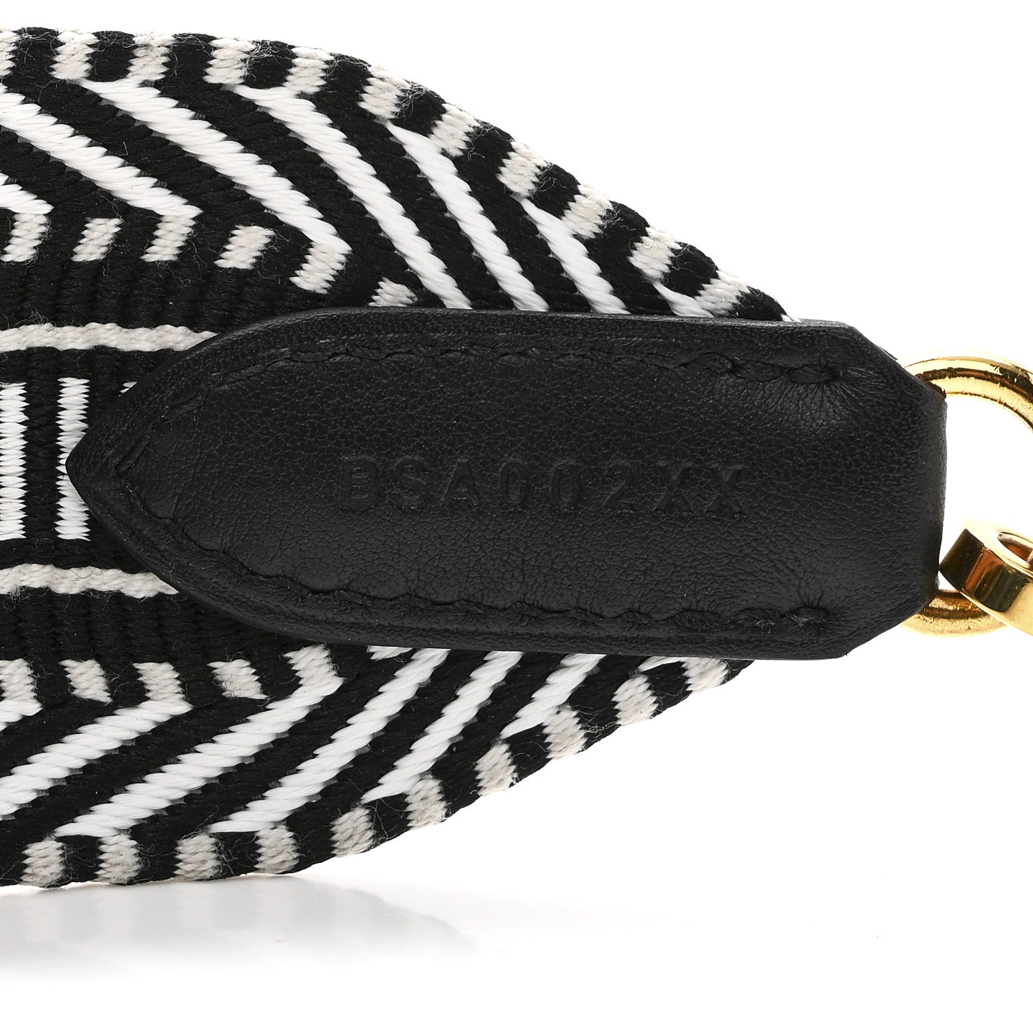 Toile Swift 50mm Sangle Cavale Shoulder Strap Black Ecru