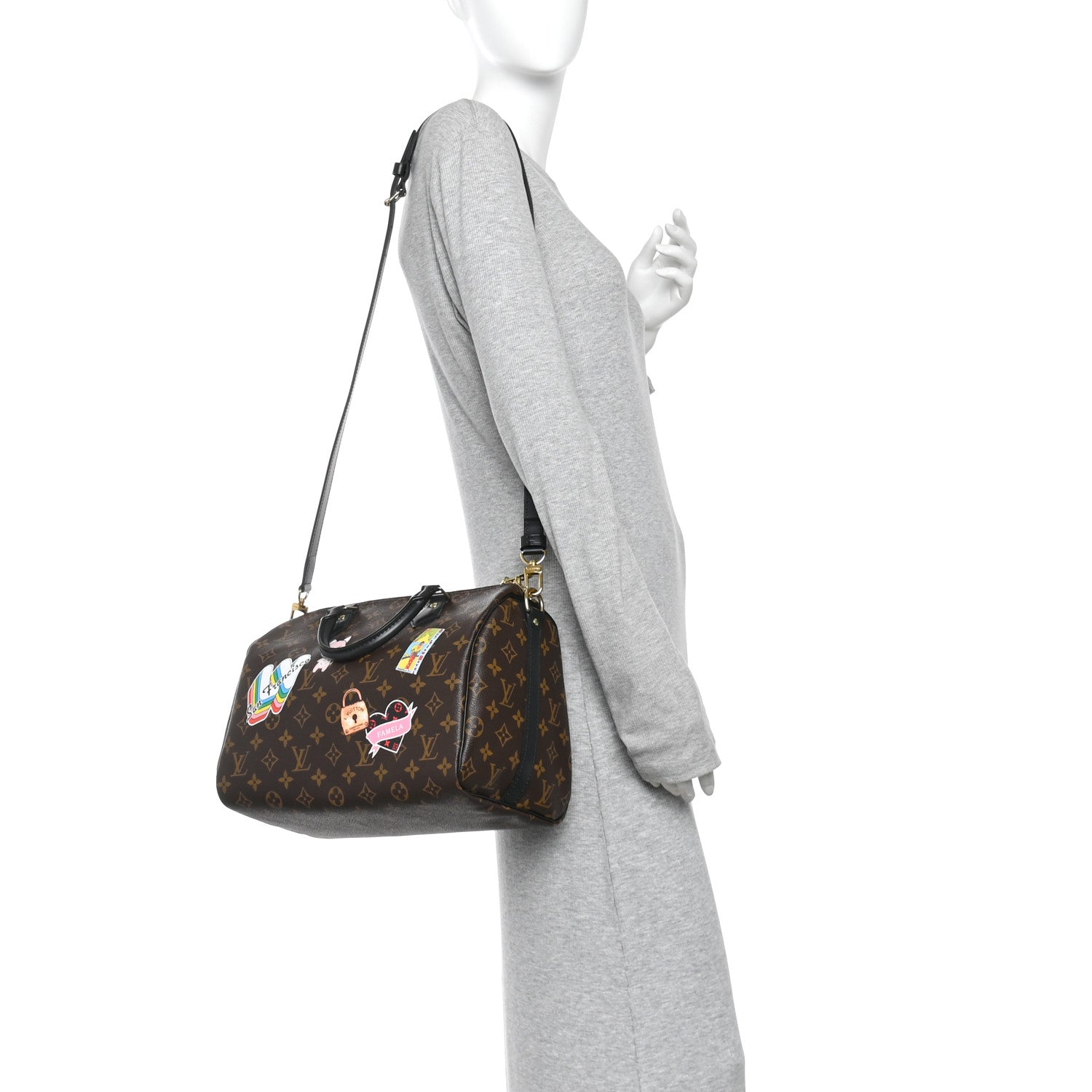 Monogram My World Tour Speedy Bandouliere 30 Black