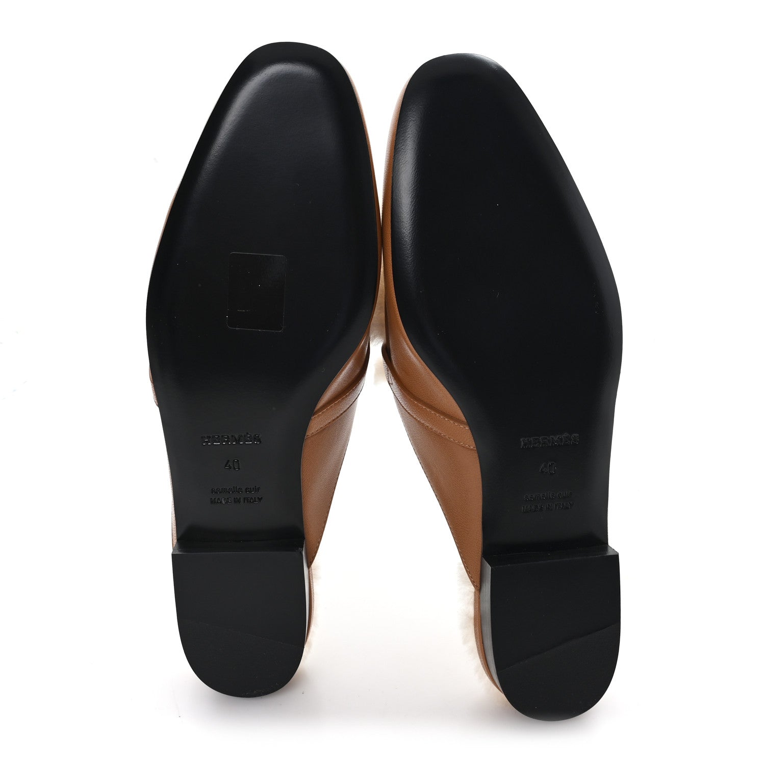 Goatskin Shearling Womens Oz Mules 40 Naturel Ecru