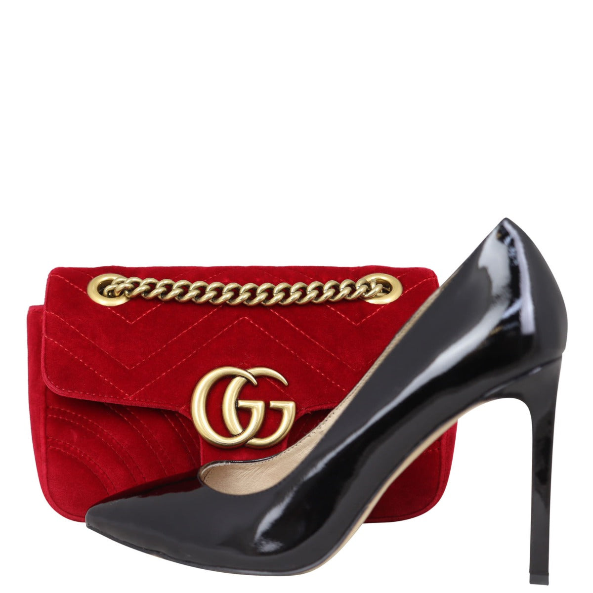 Gucci GG Marmont Velvet Mini Shoulder Bag