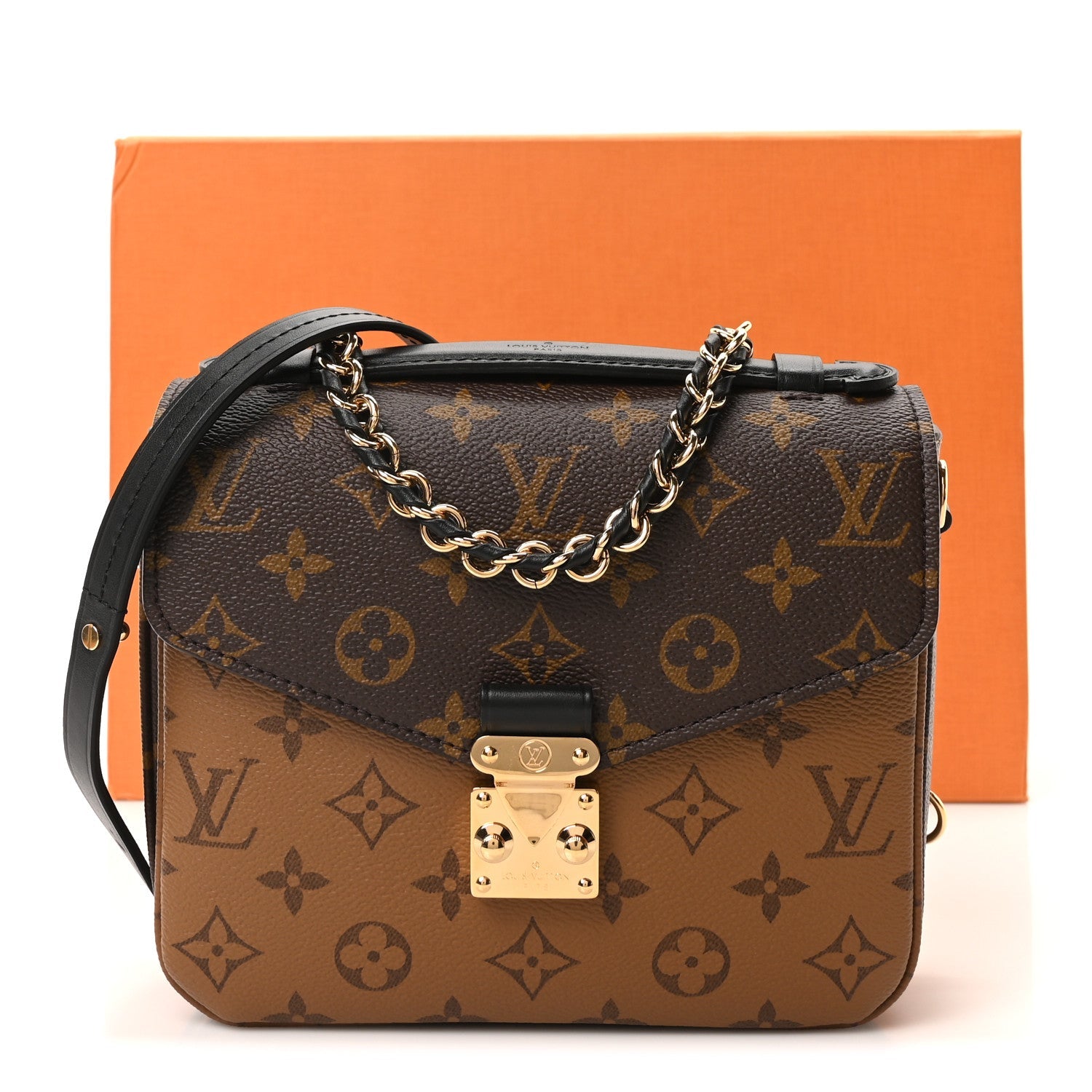 Reverse Monogram Pochette Metis Backpack
