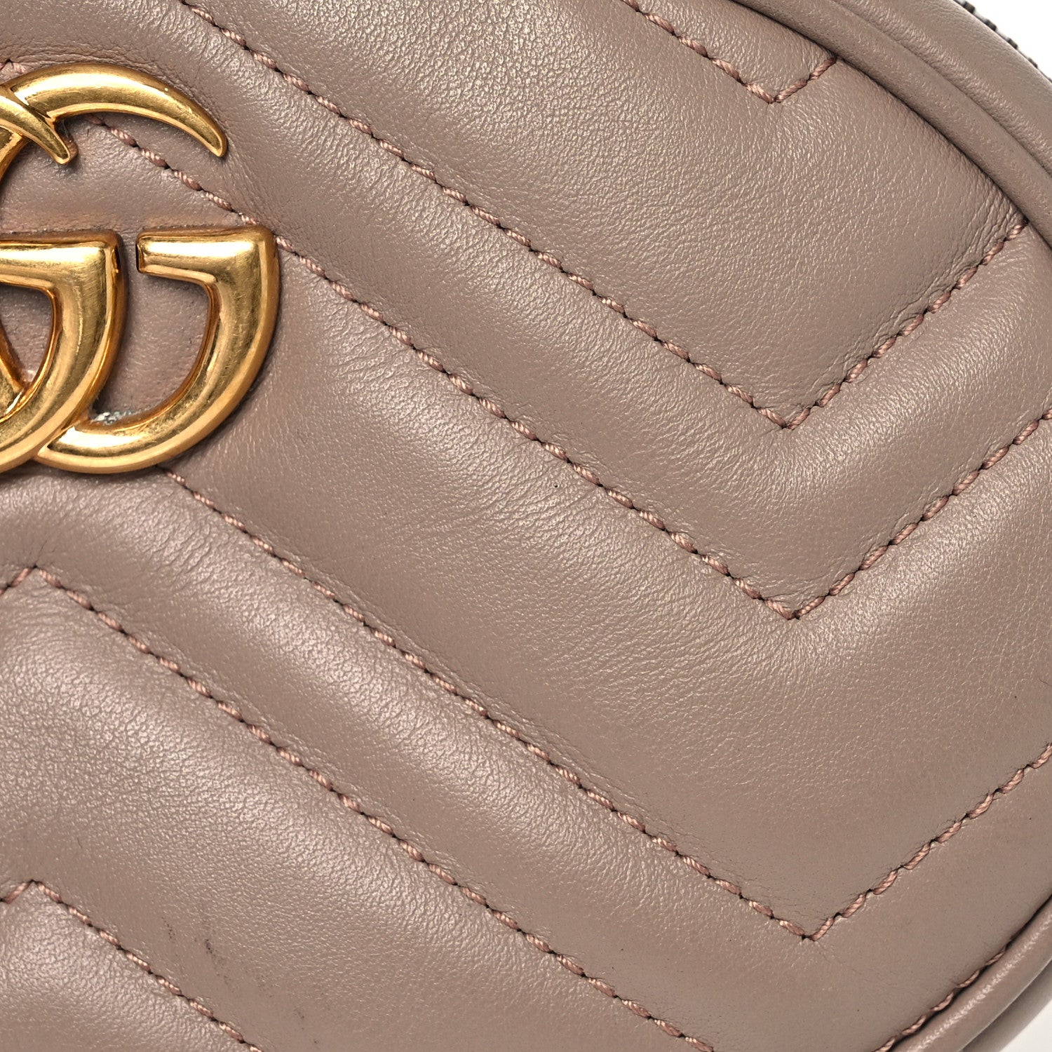 Calfskin Matelasse GG Marmont Belt Bag 85 34 Porcelain Rose