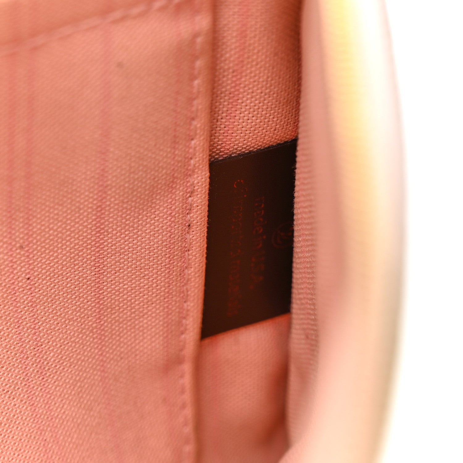 Damier Ebene Neverfull MM GM Pochette Rose Ballerine