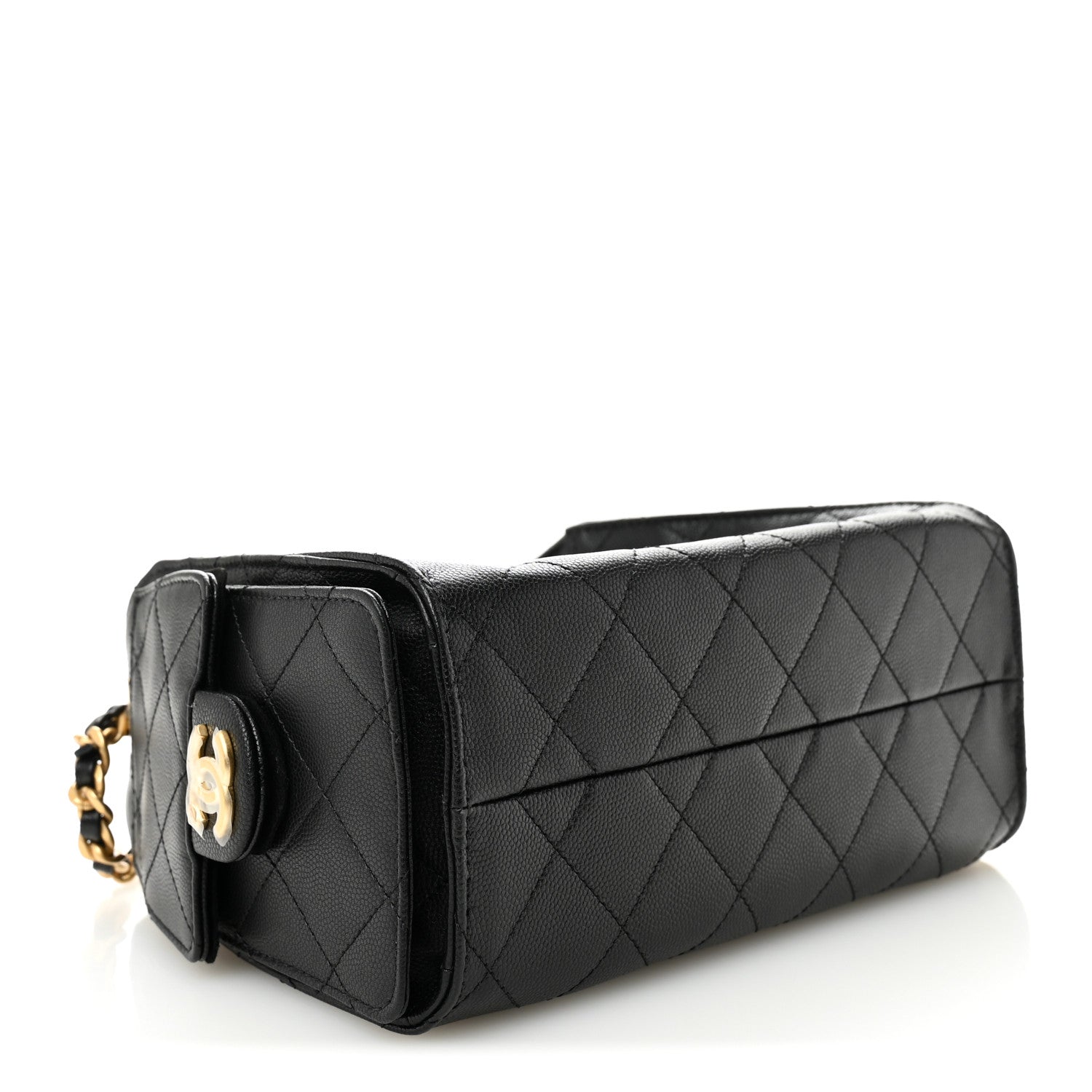 Caviar Quilted Mini Chanel 25 Handbag Black