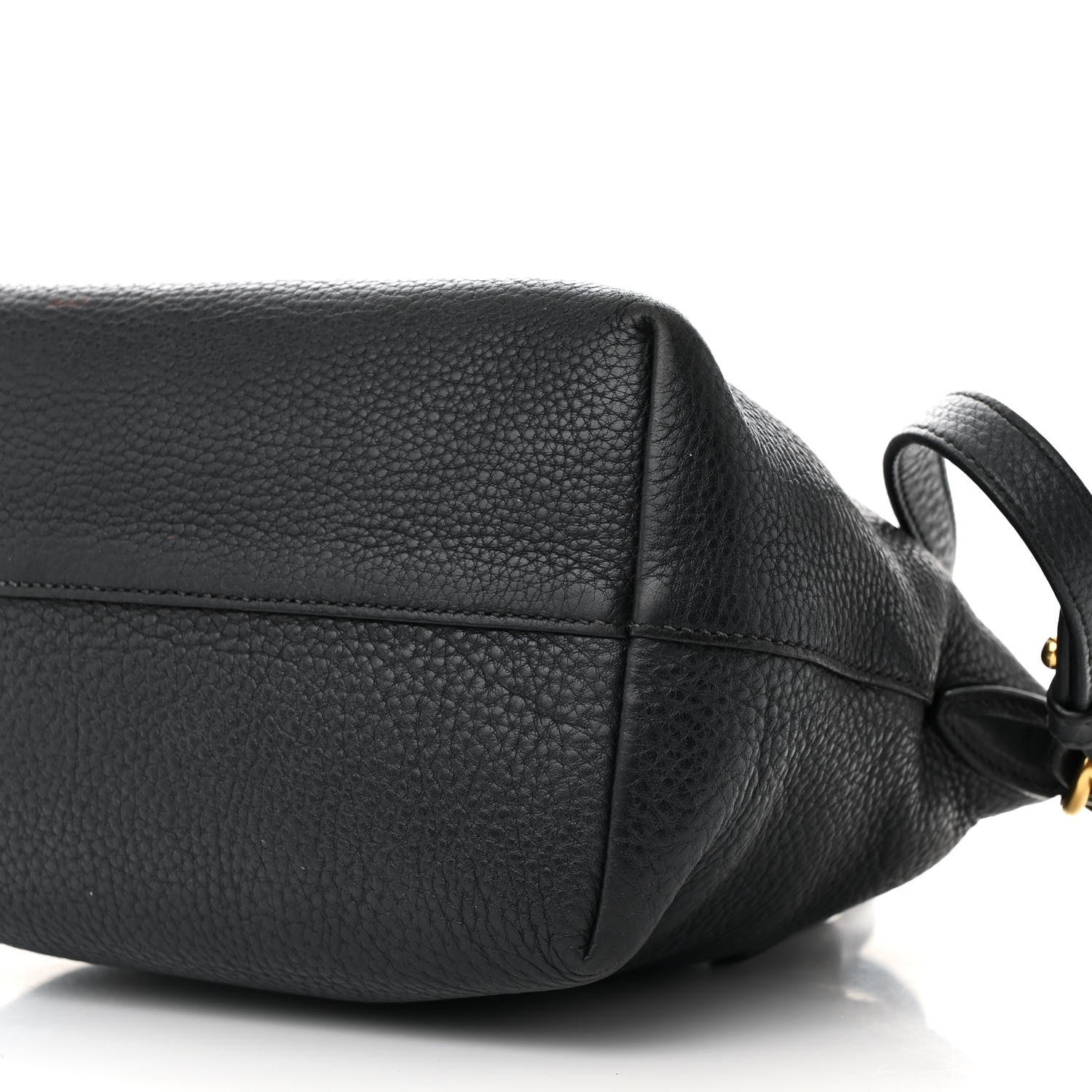 Vitello Daino Small Tote Black