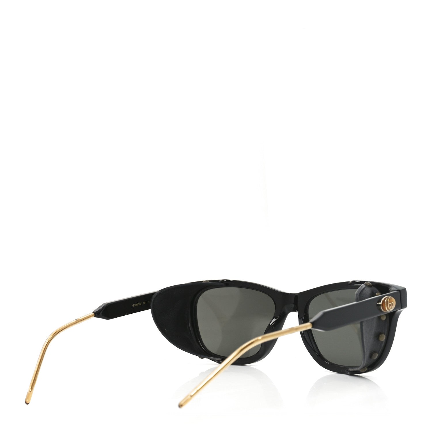 Acetate Square Frame Sunglasses GG0671S Black