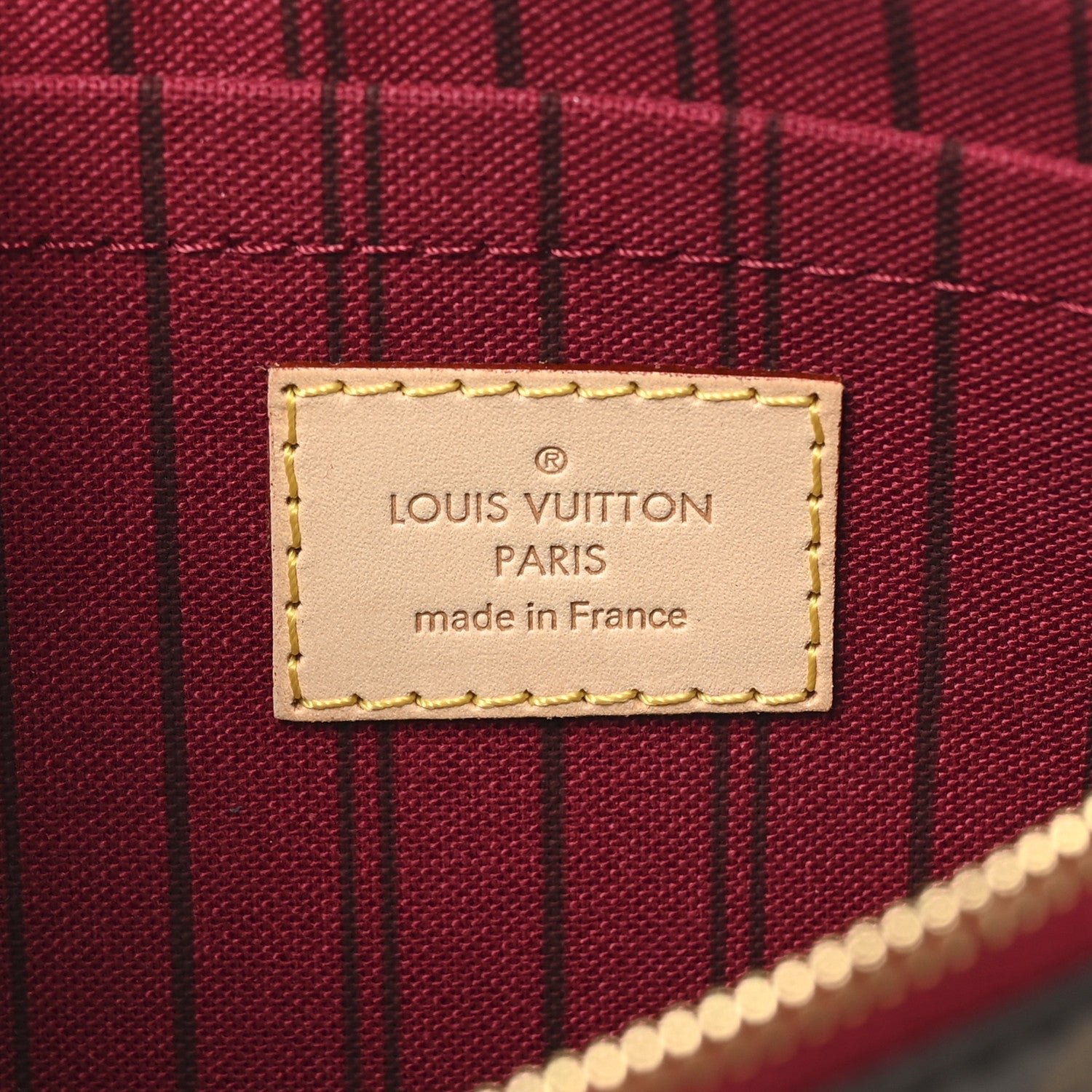 Monogram Neverfull MM GM Pochette Pivoine