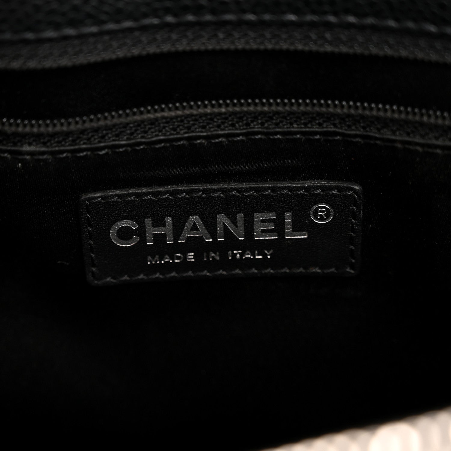 Caviar Quilted Grand Shopping Tote GST Black
