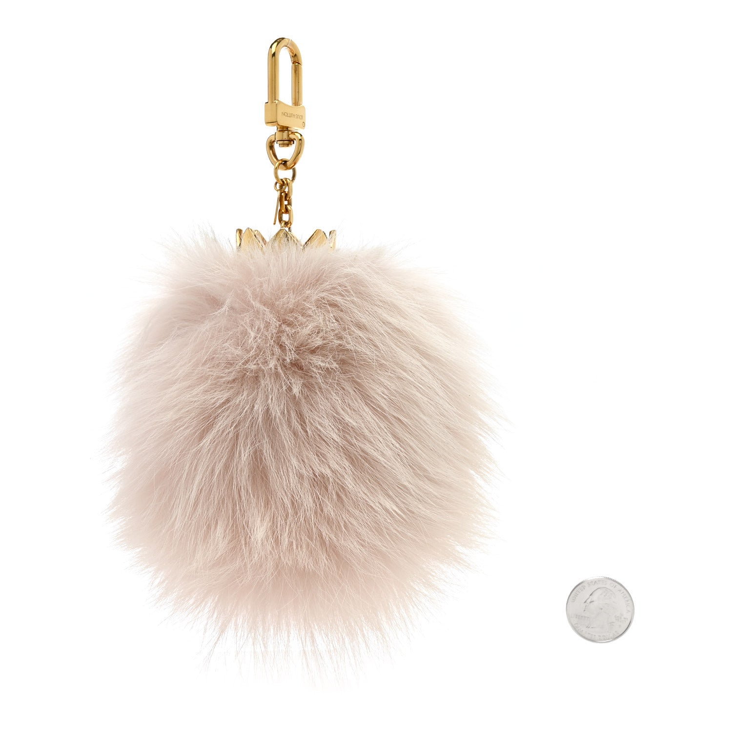 Fuzzy Bubble Bag Charm Light Pink