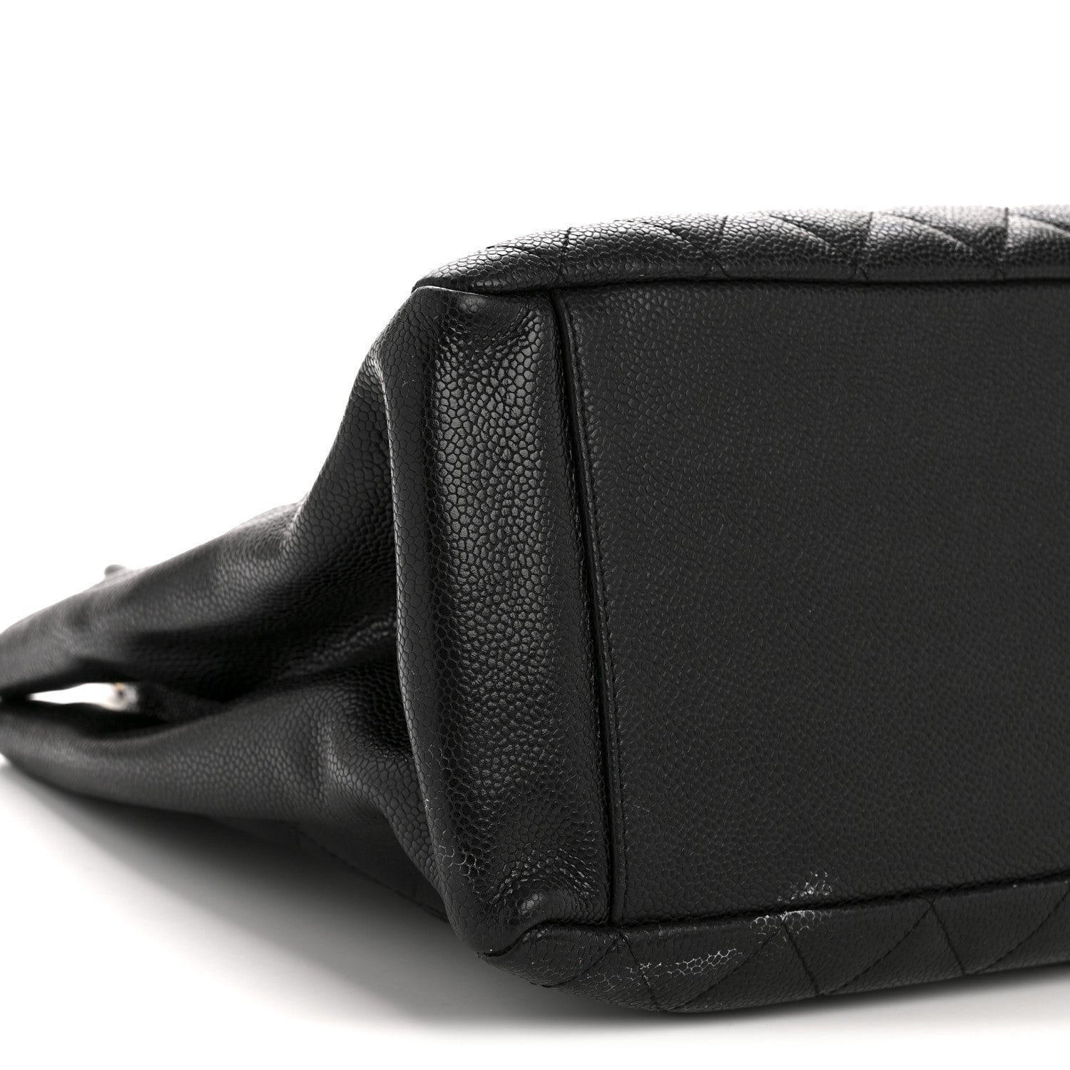 Caviar Quilted Grand Shopping Tote GST Black