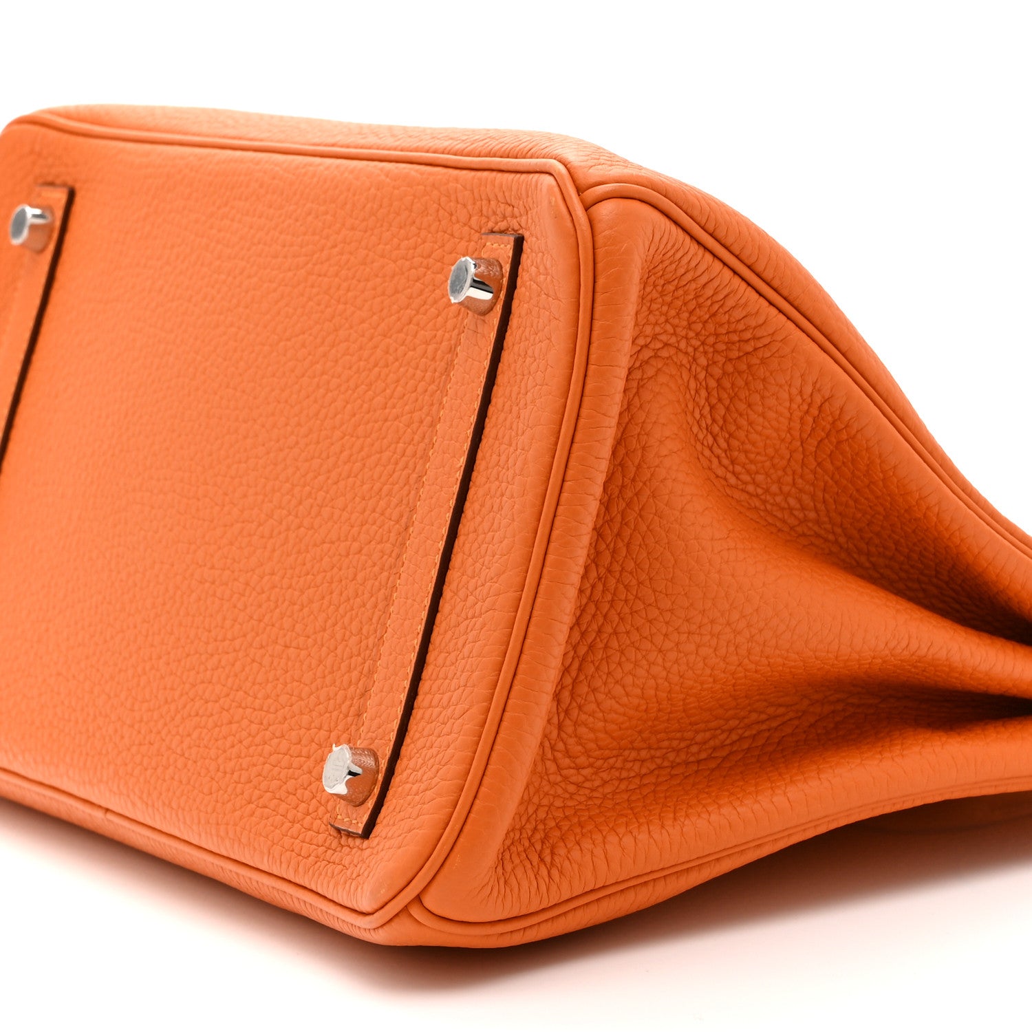 Taurillon Clemence Birkin 30 Orange