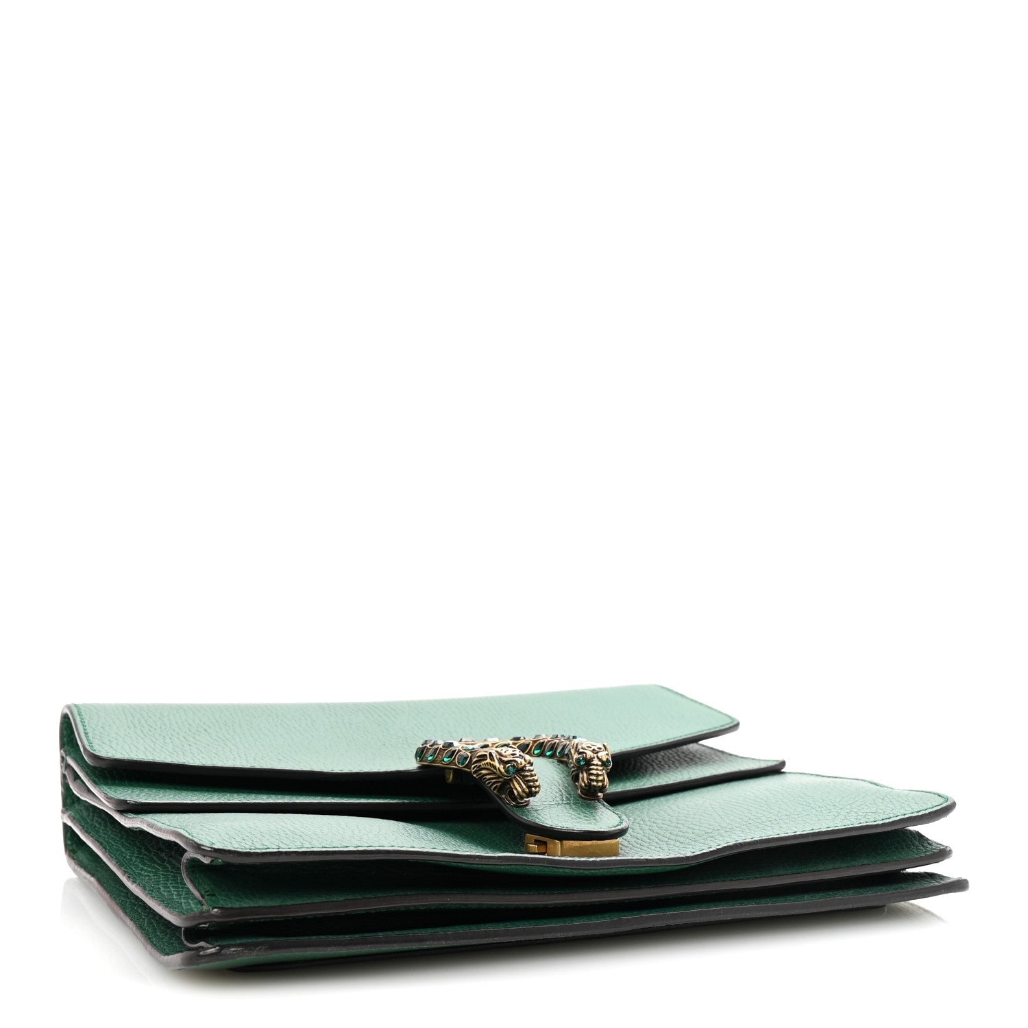Dollar Calfskin Crystal Medium Dionysus Shoulder Bag Emerald