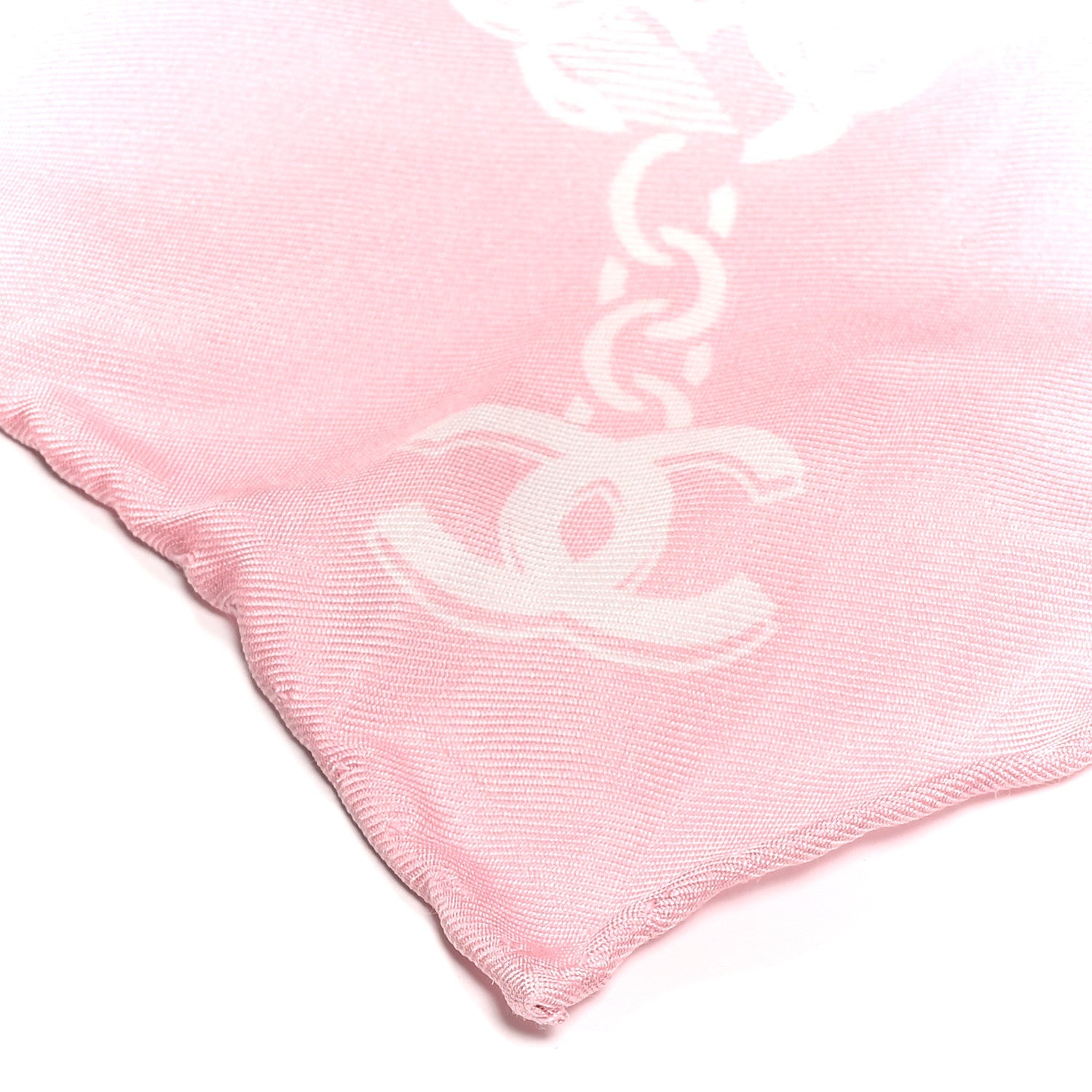 Silk CC Clover Scarf Pink