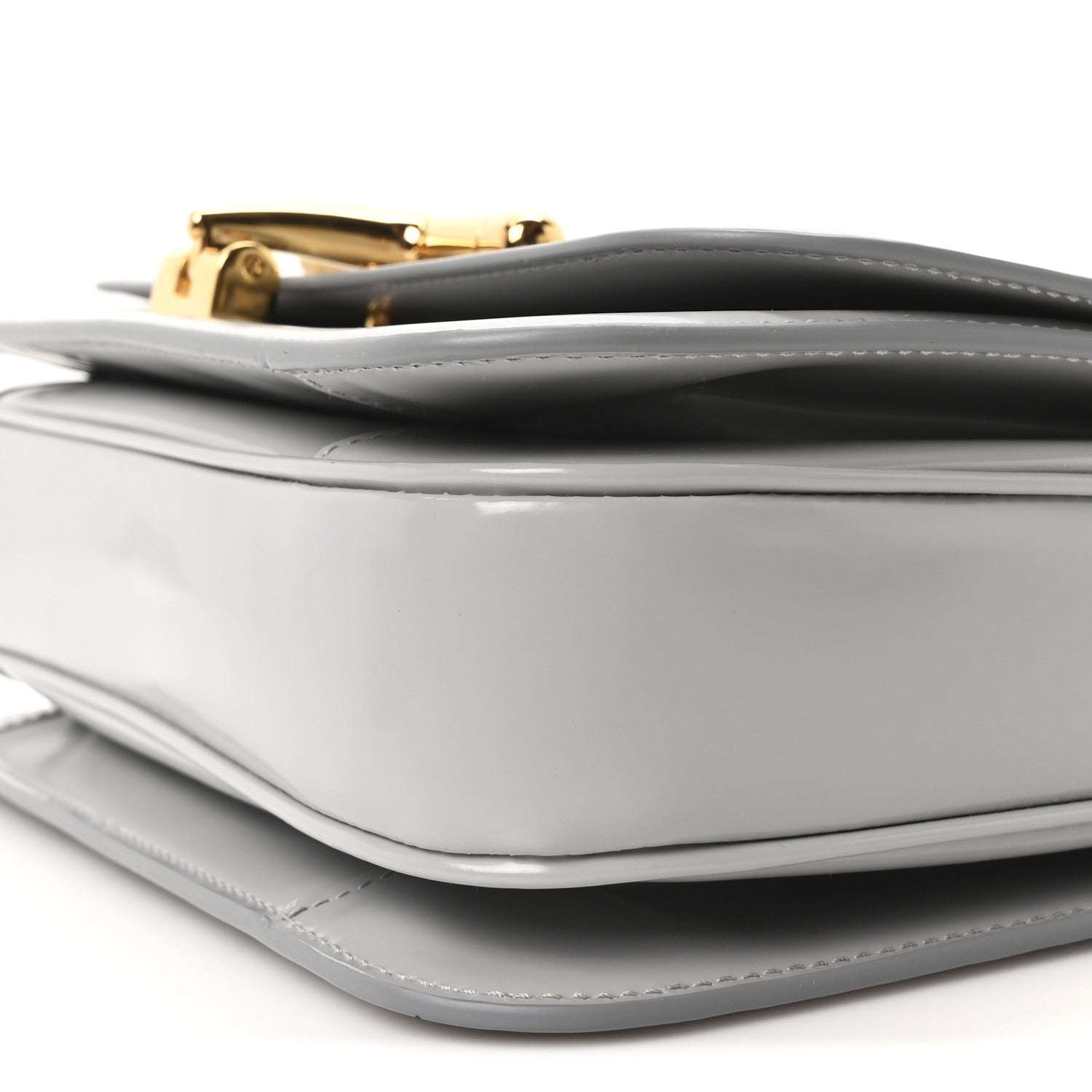 Calfskin Siena Small Shoulder Bag Grey