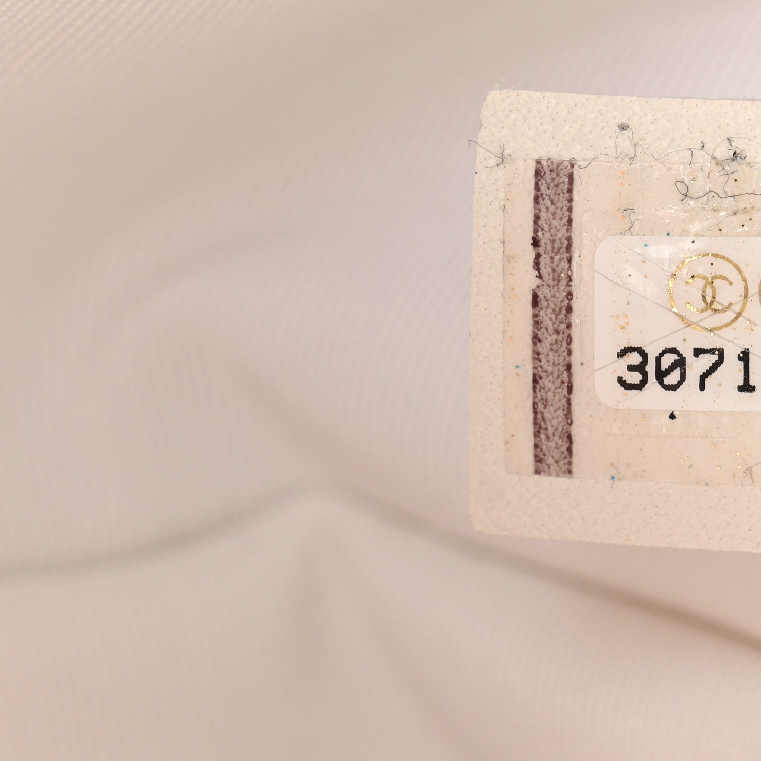 Calfskin Quilted Medium Bubbly Flap White