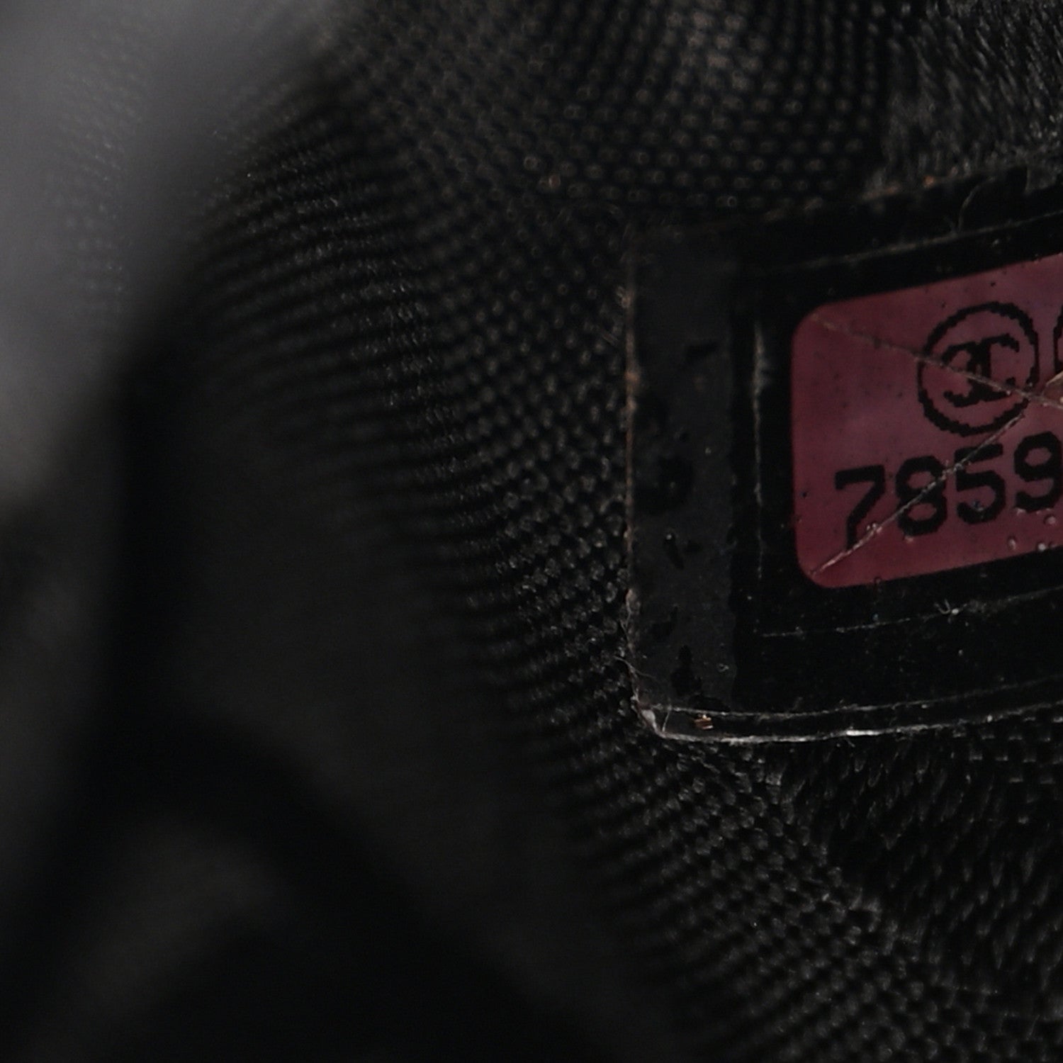 Nylon Square Quilted Flap Black