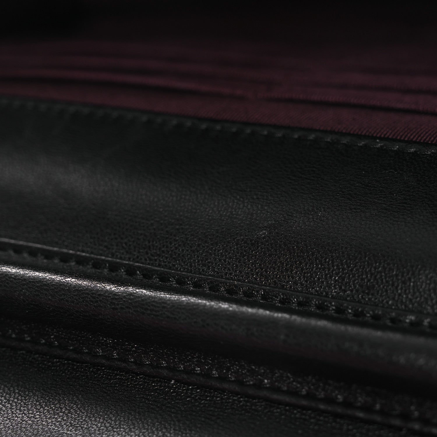 Lambskin Quilted Wallet On Chain WOC Black