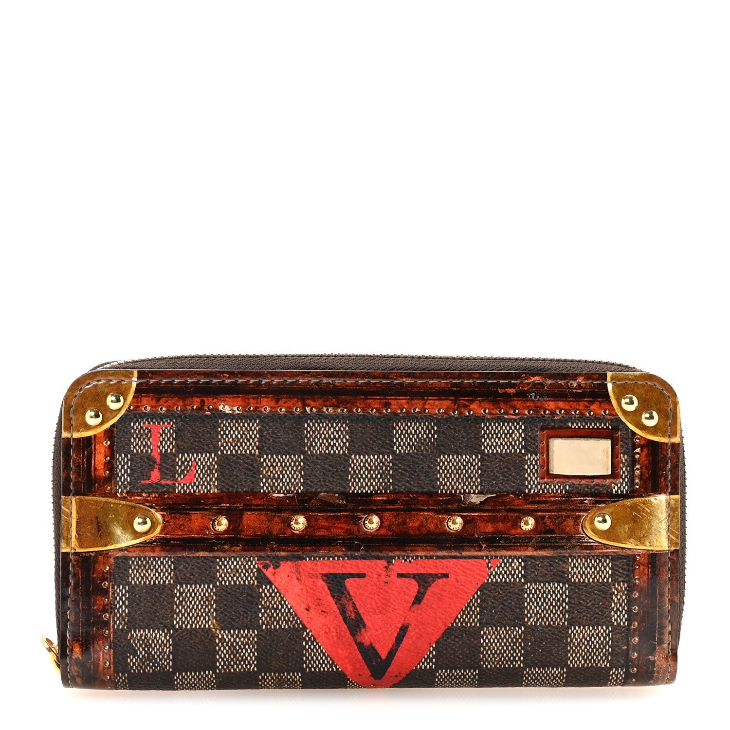Transformed Damier Ebene Time Trunk Zippy Wallet