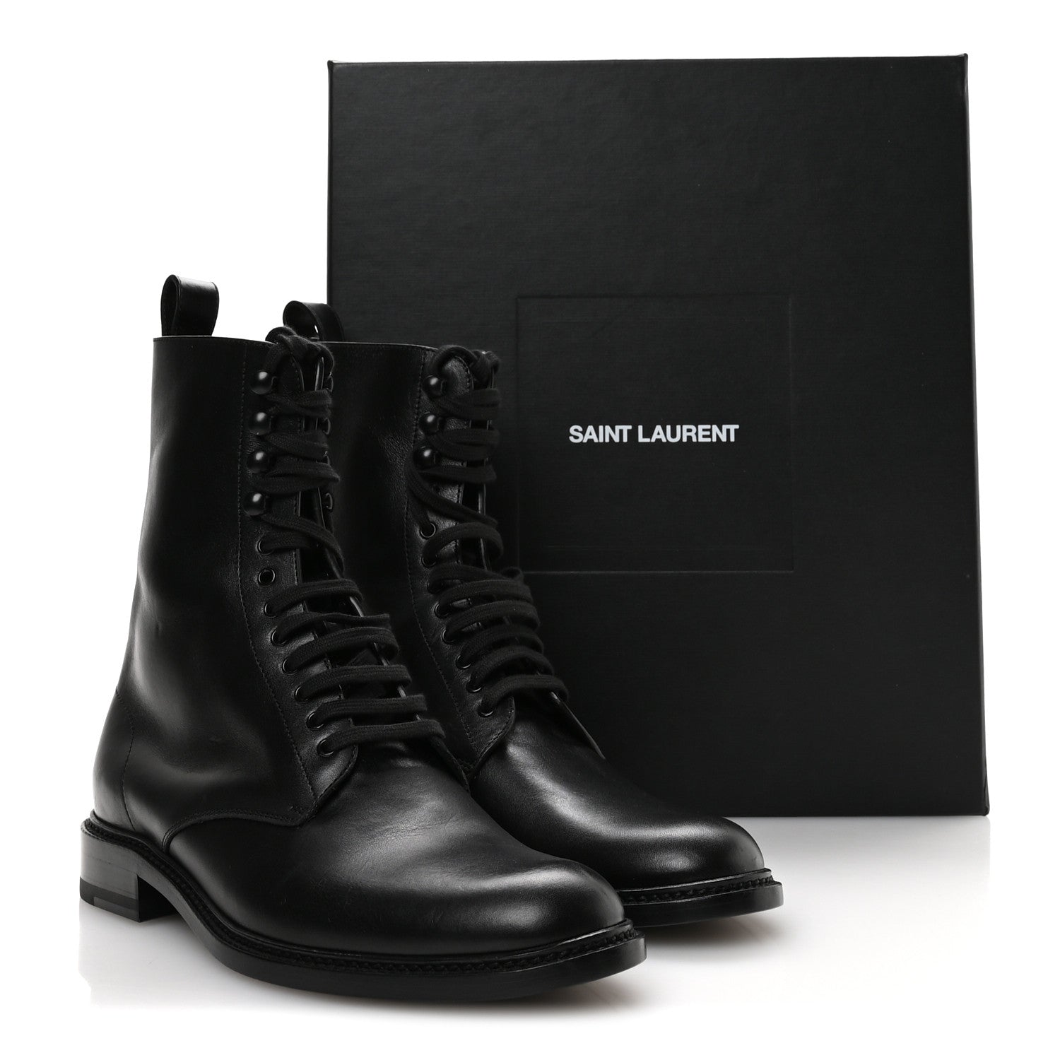 Stalker Lambskin Mens Army 20 Lace Up Boots 40 Black