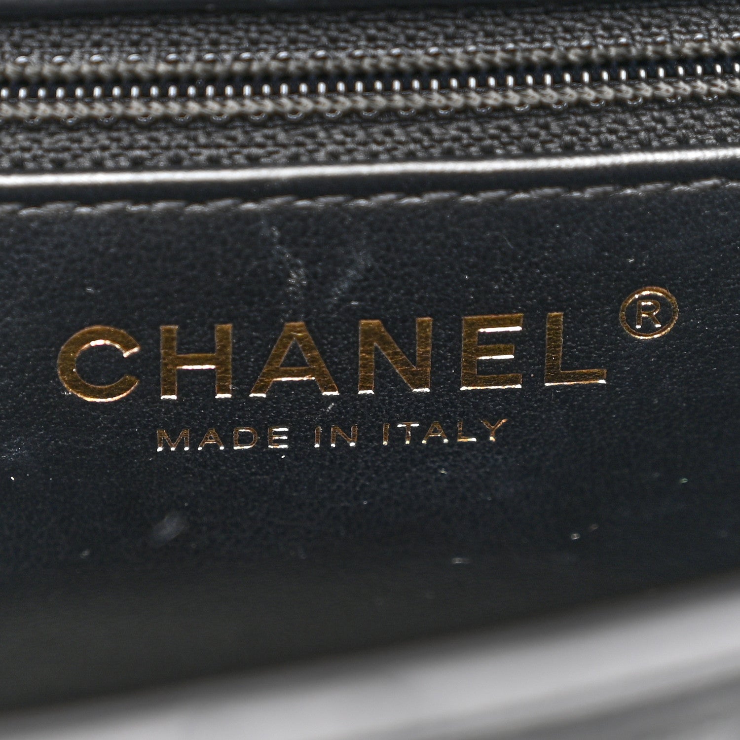 Shiny Aged Calfskin Quilted Nano Kelly Shopper Black