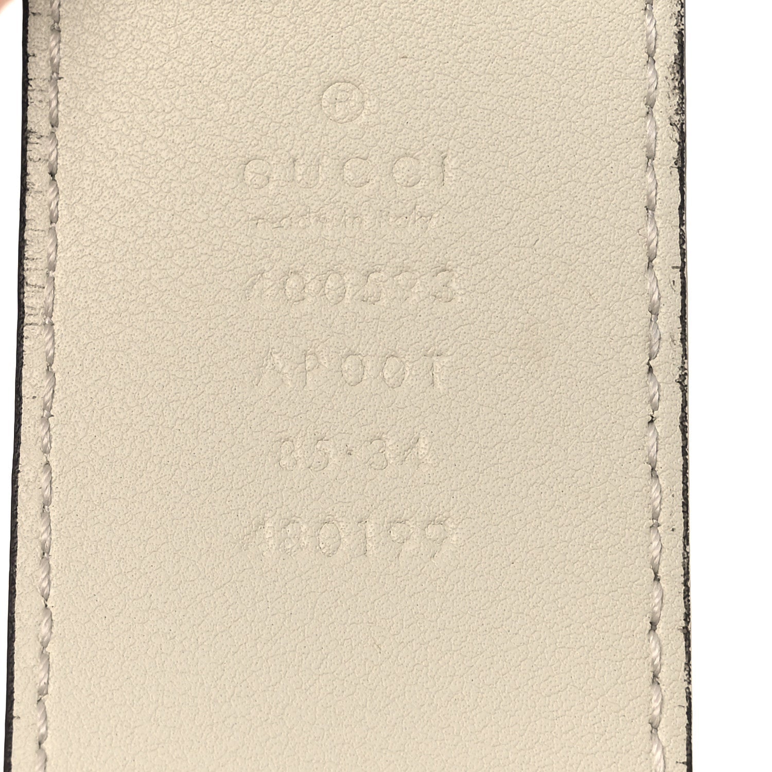 Calfskin Double G 40mm Belt 85 34 Mystic White