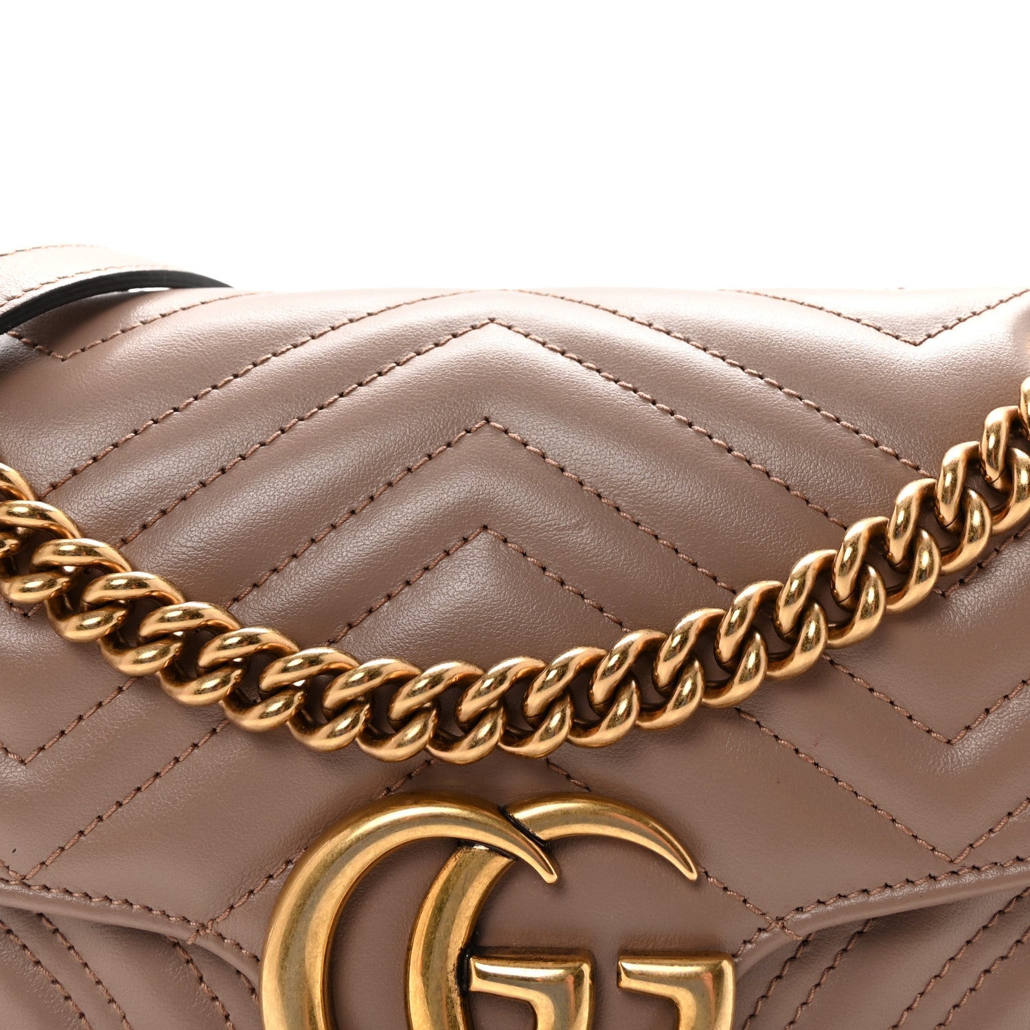 Calfskin Matelasse Small GG Marmont Shoulder Bag Porcelain Rose