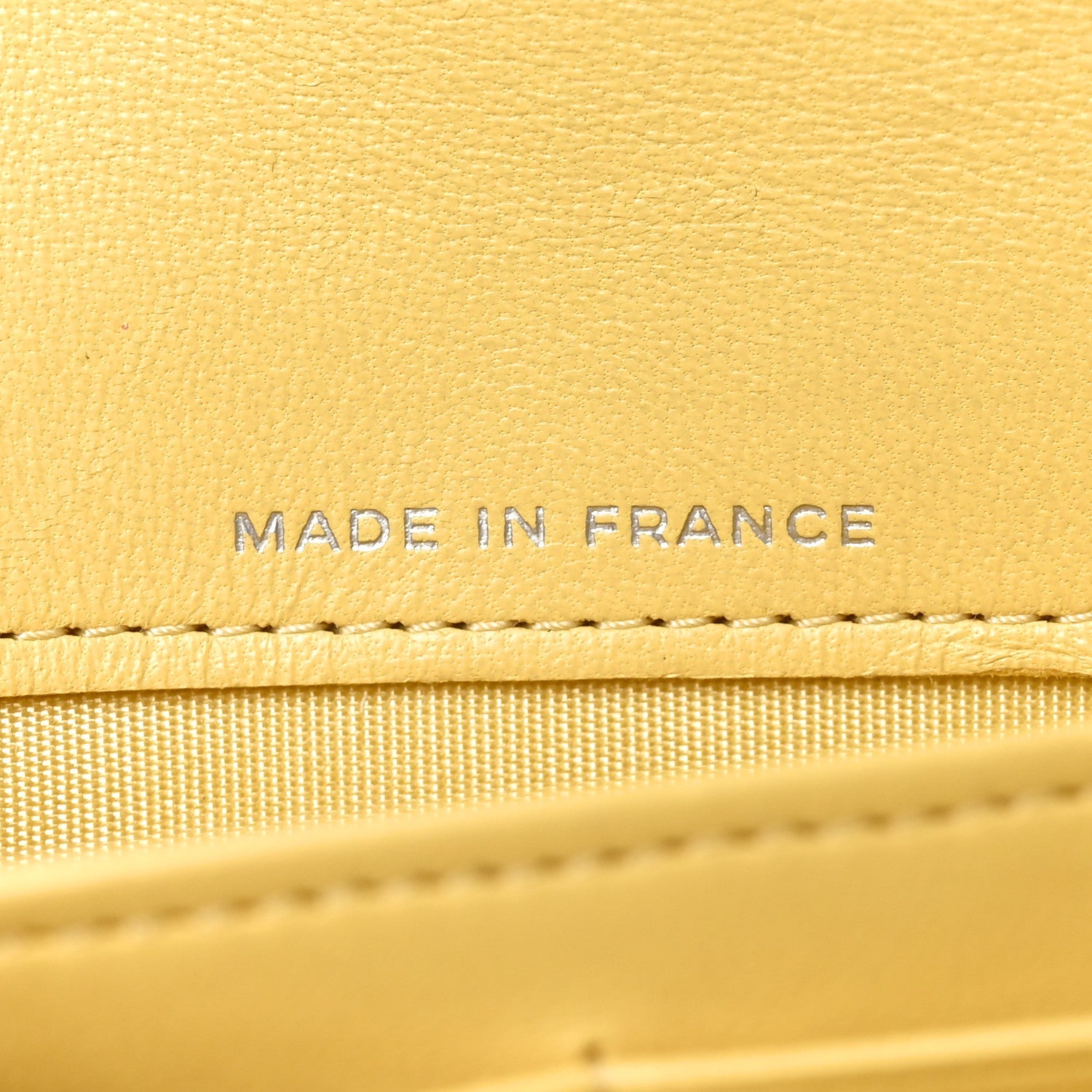 Lambskin Quilted Large Boy Flap Wallet Yellow