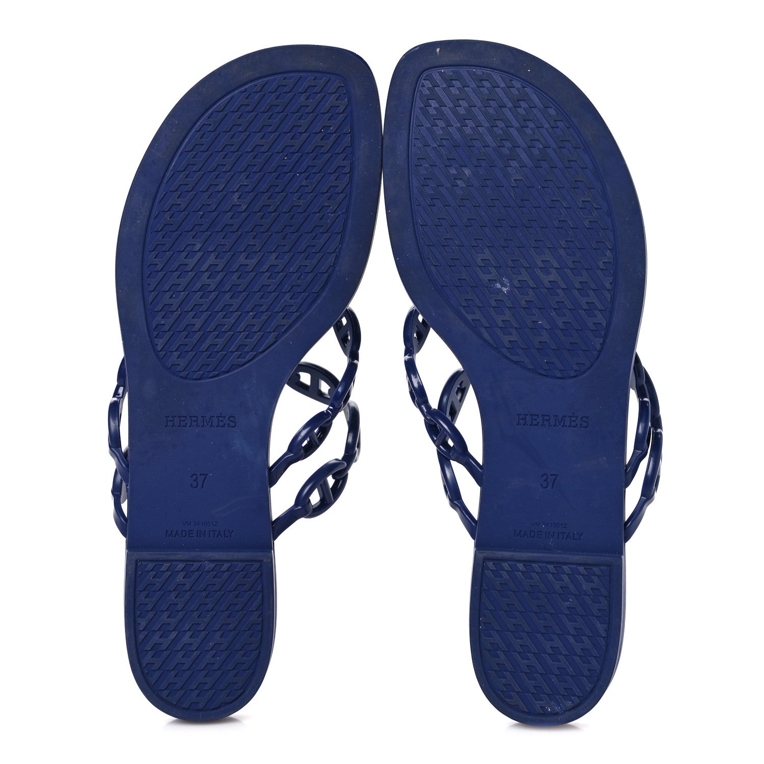 Rubber Chaine d'Ancre Island Sandals 37 Bleu Smalt