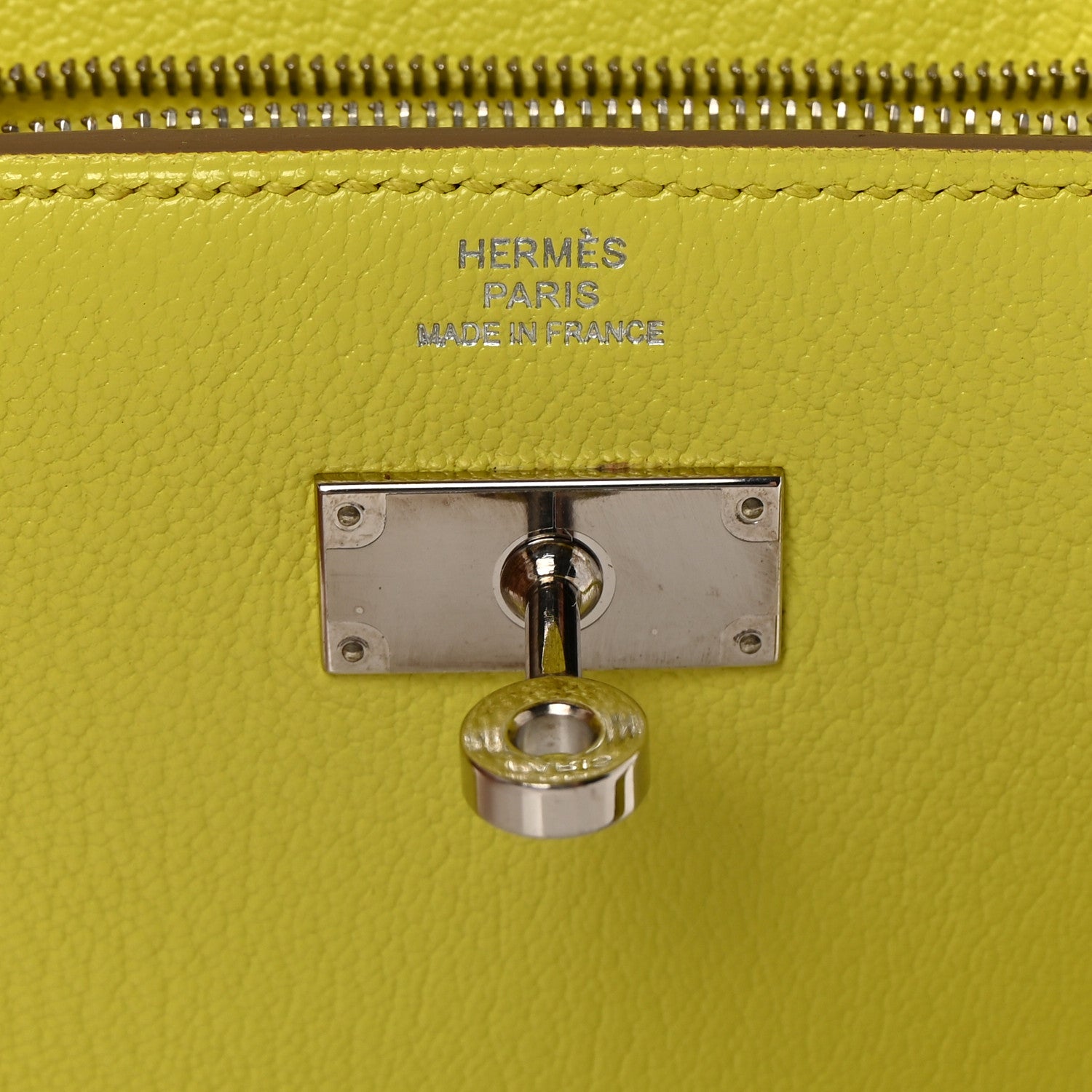 Chevre Mysore Medium Kelly Wallet Lime