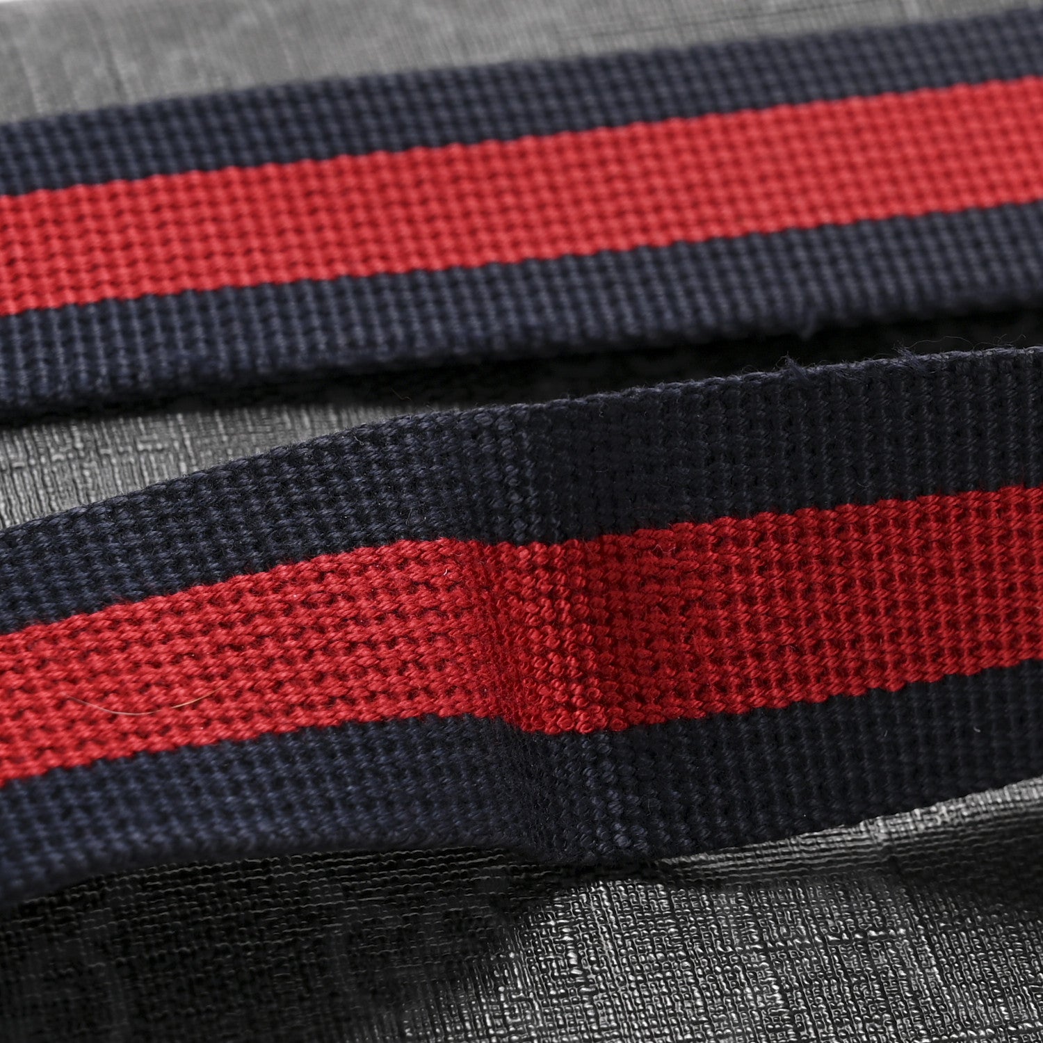 GG Supreme Monogram Web Slim Belt Bag Black Grey