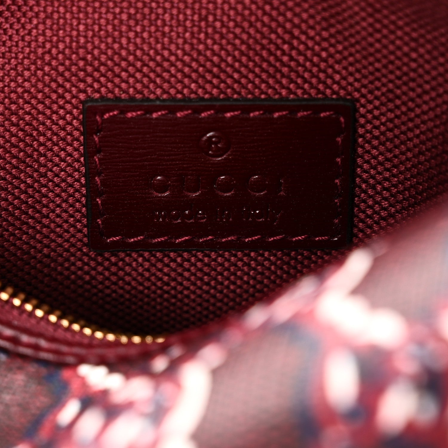 GG Supreme Shadow Toiletry Pouch Rosso Ancora Red