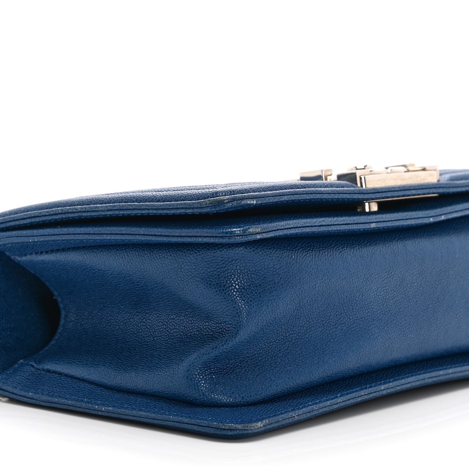 Caviar Quilted Small Boy Flap Blue