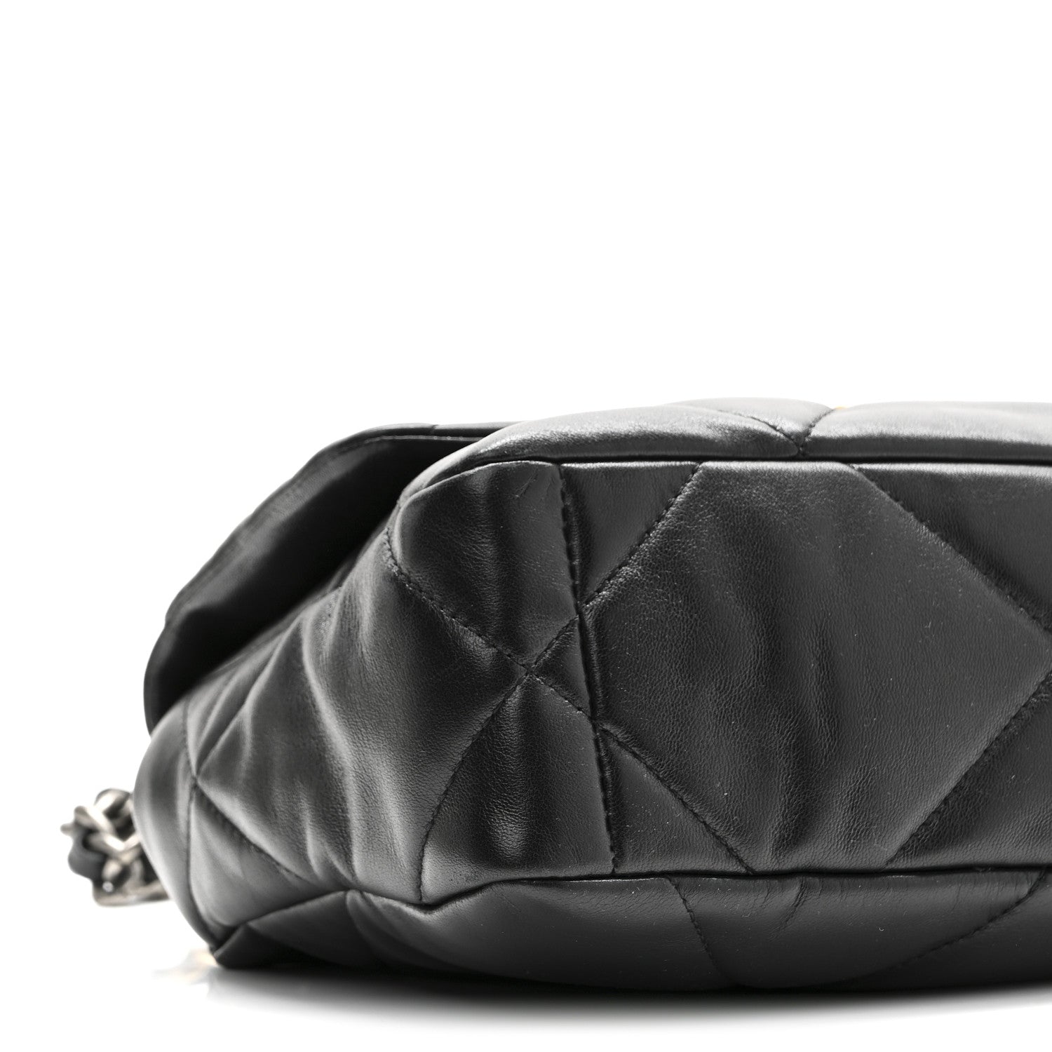 Lambskin Quilted Medium Chanel 19 Flap Black