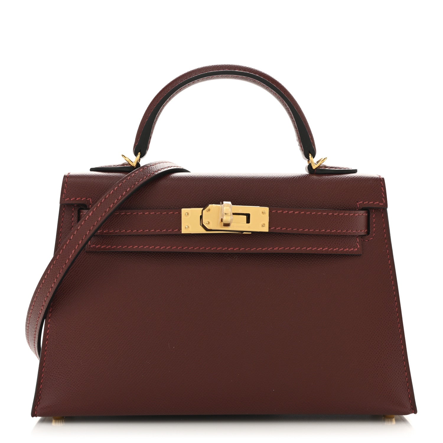 Madame Calfskin Mini Kelly Sellier 20 Rouge H