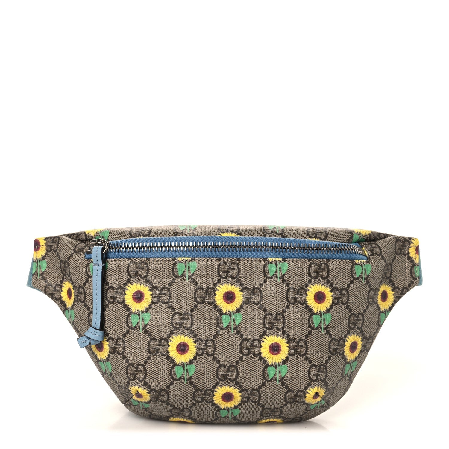 GG Supreme Monogram Sunflower Childrens Belt Bag