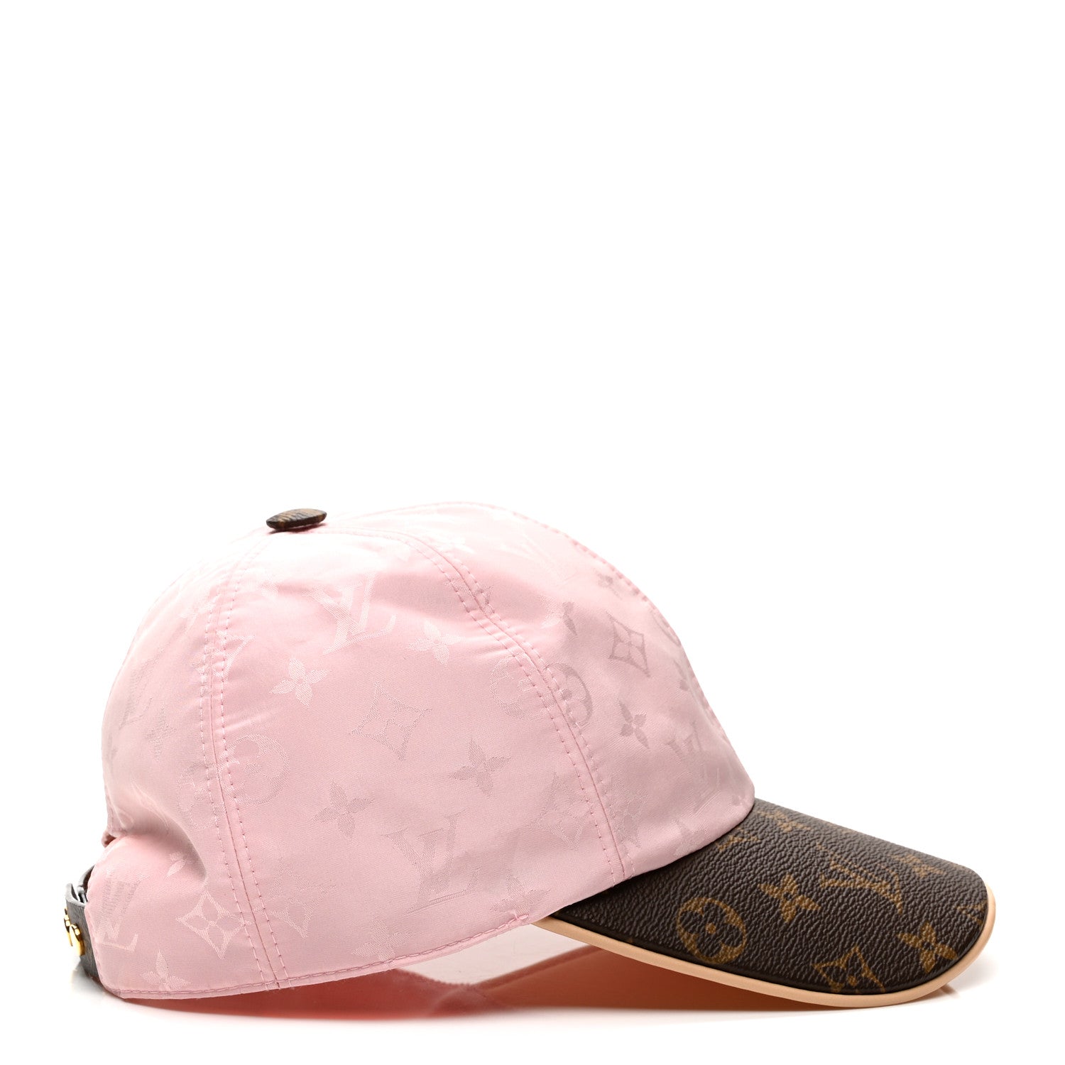 Polyester Silk Monogram LV Get Ready Cap M Pink