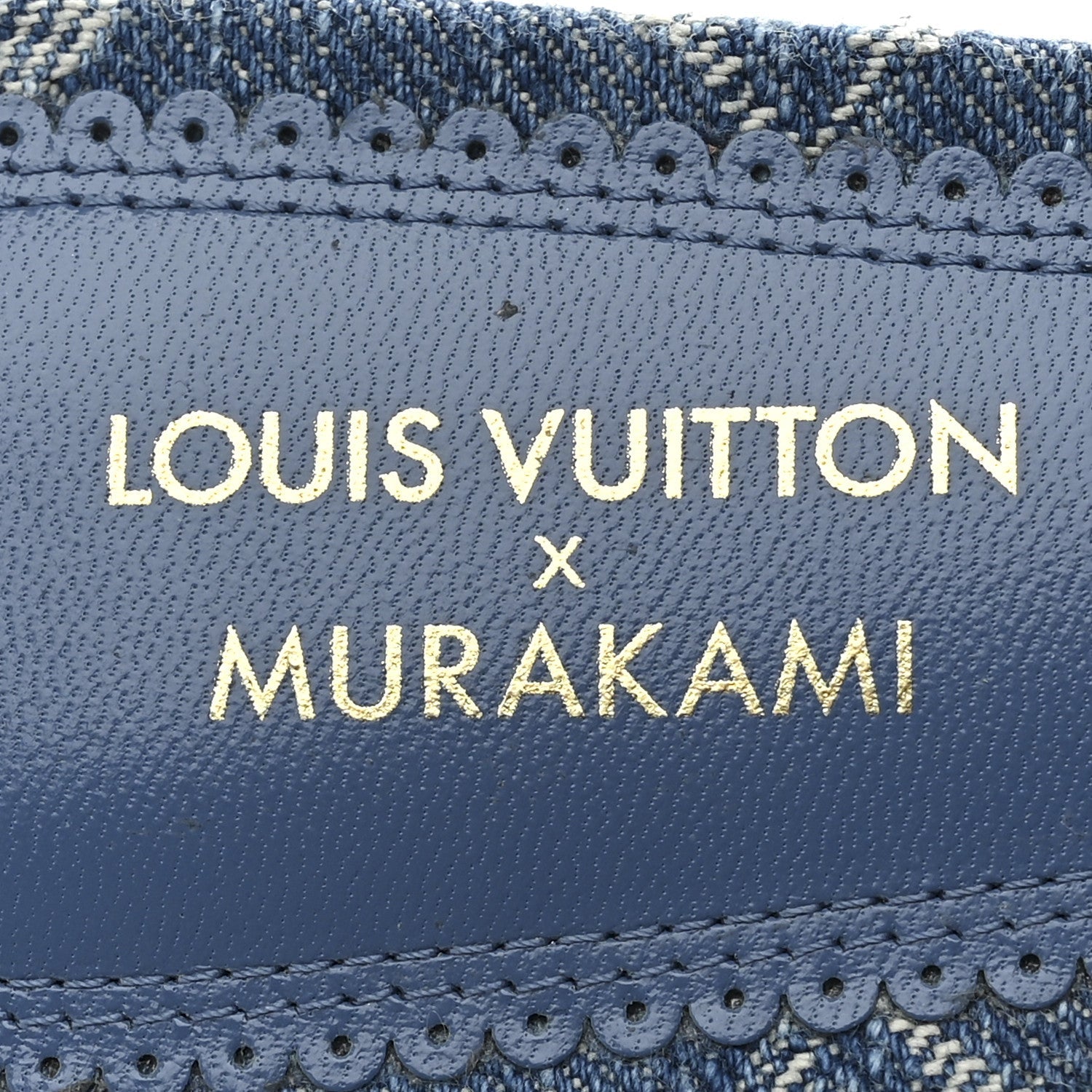 LV X TM Monogram Denim Cerises Lily Mules 37 Blue