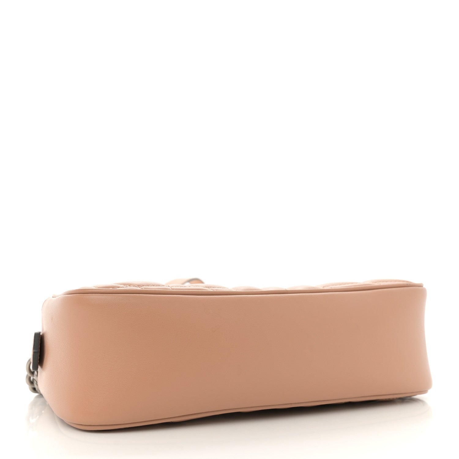 Calfskin Matelasse Aria Small GG Marmont Chain Shoulder Bag Camelia