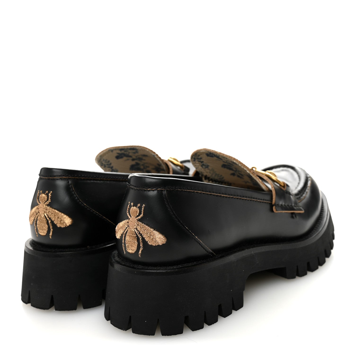 Cordovan Lux Womens Harald Horsebit 25mm Platform Loafers 37.5 Black