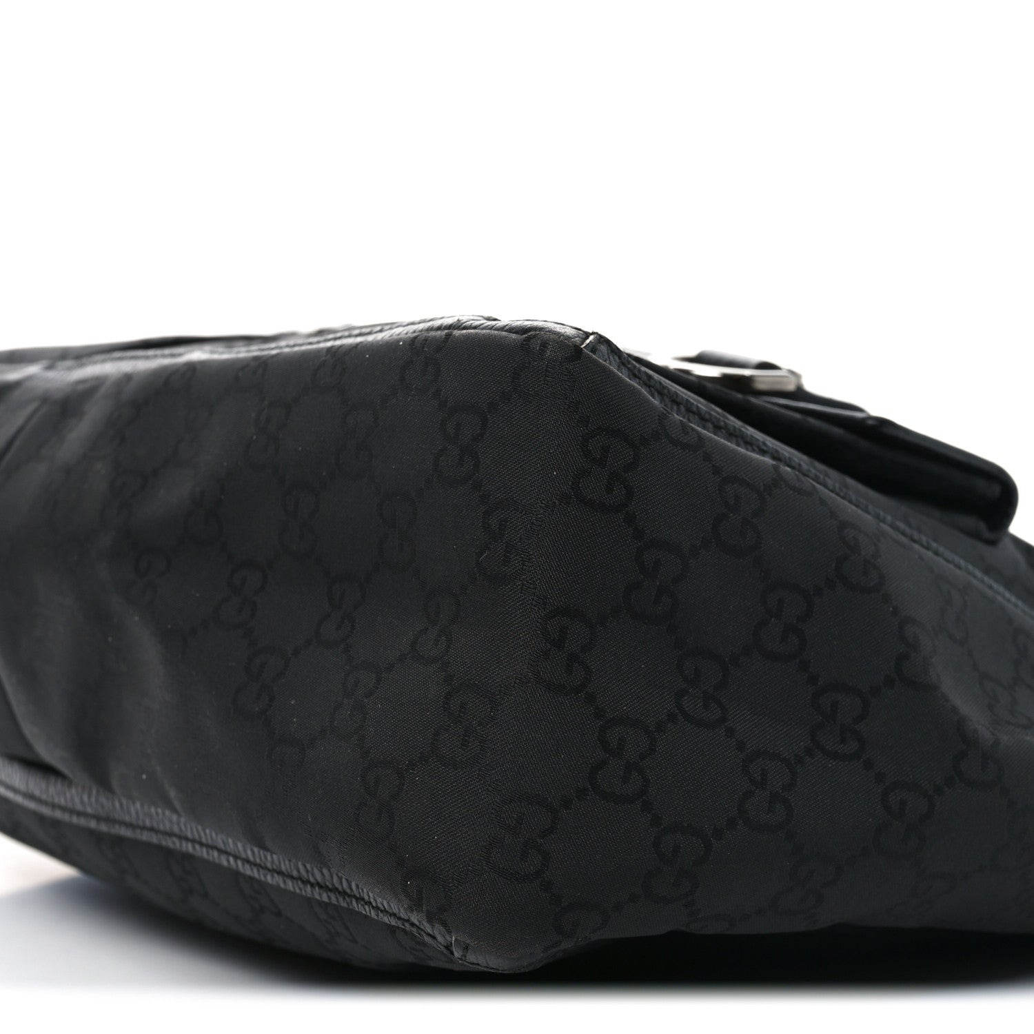 Nylon Monogram Abbey D Ring Tote Black