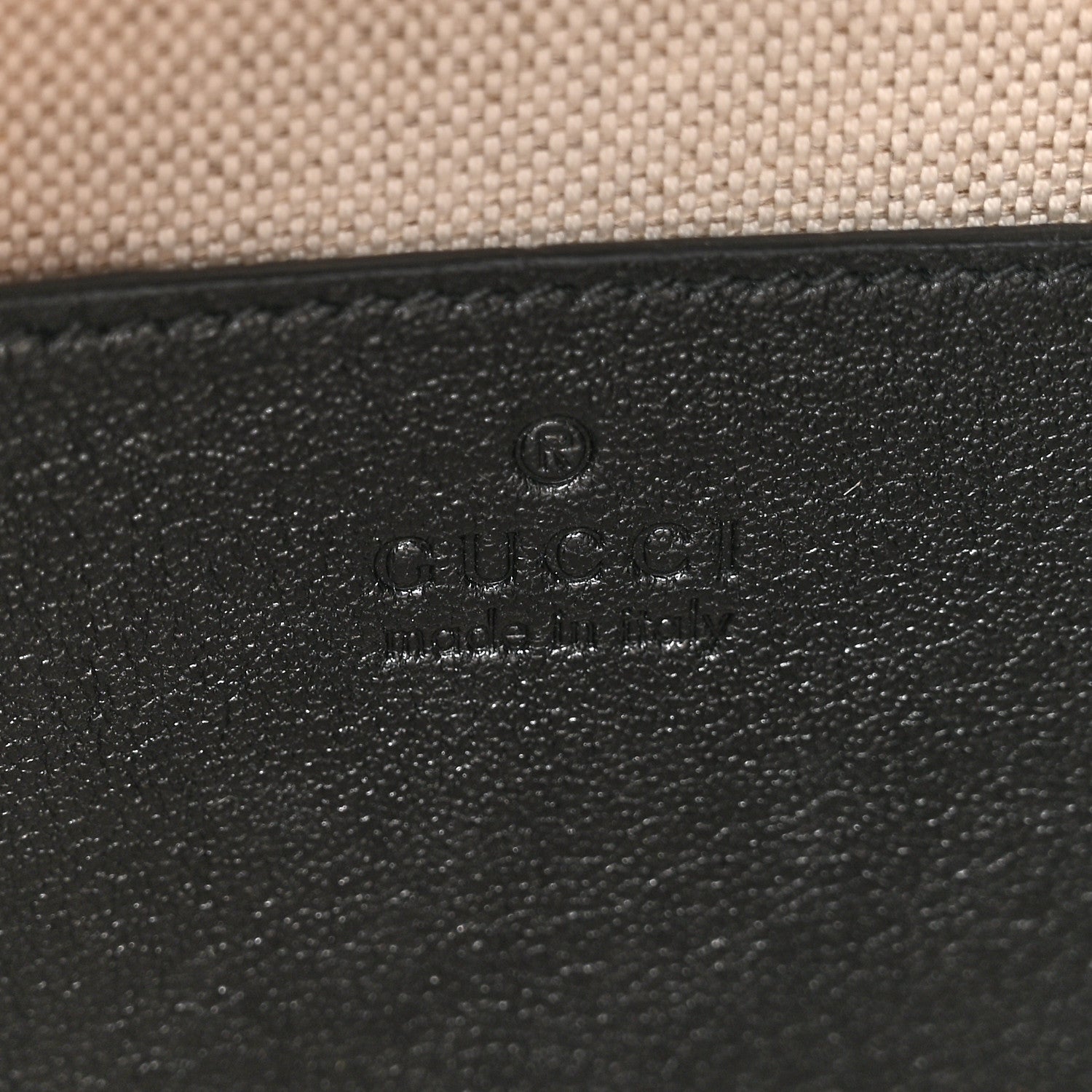 Sakai Be Green Calfskin Diagonal Stitched Blondie Top Handle Bag Black