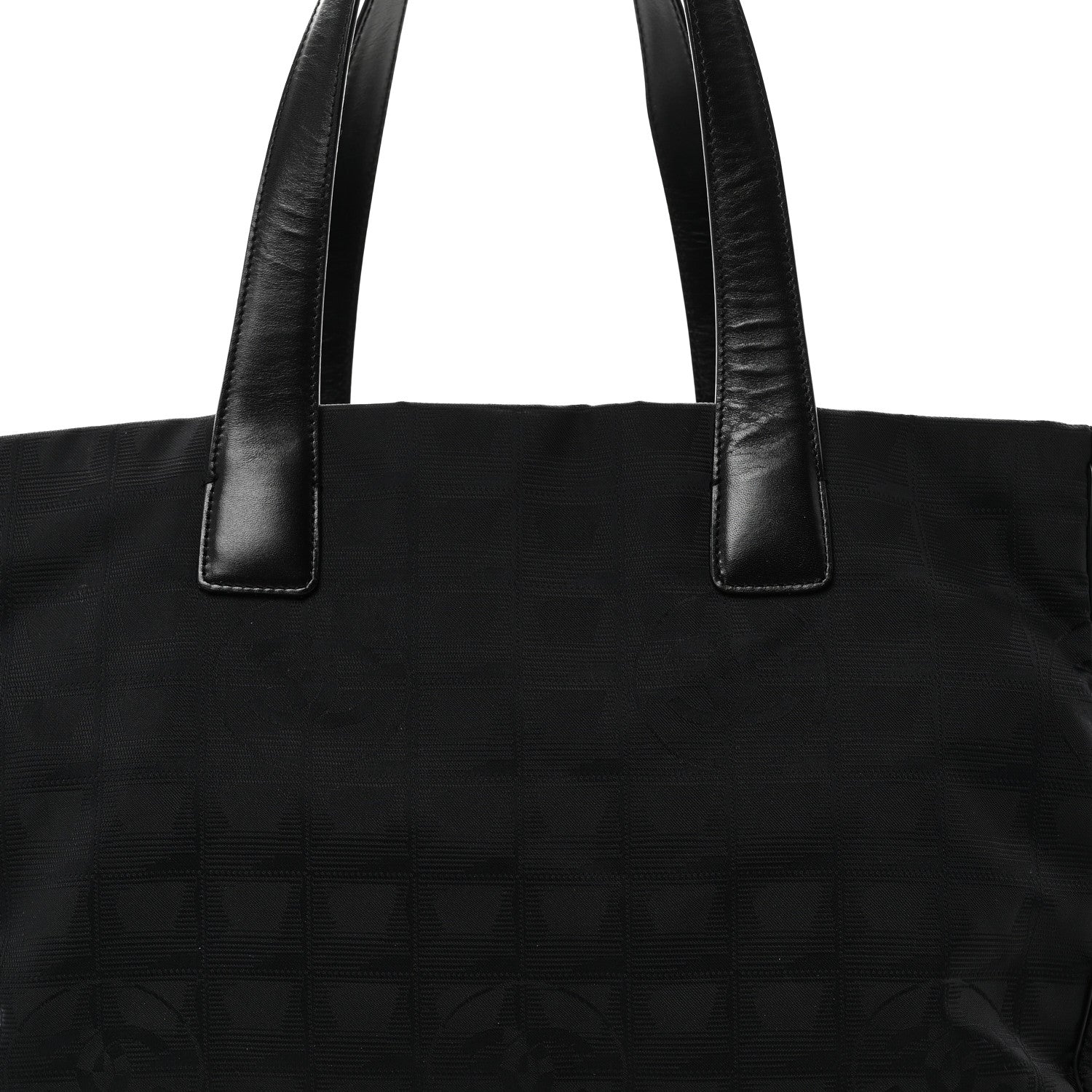 Nylon Large Travel Tote Black