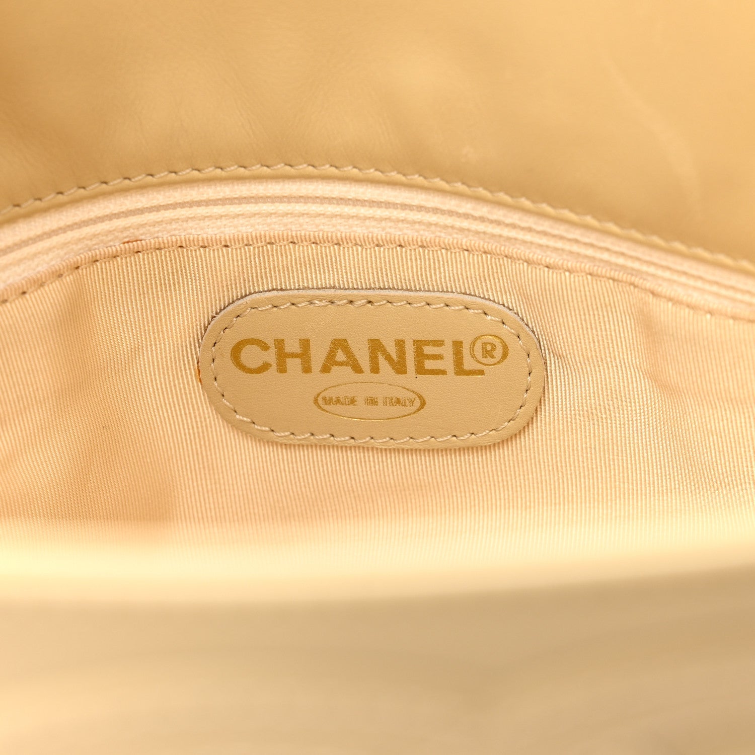 Calfskin CC Tote Beige
